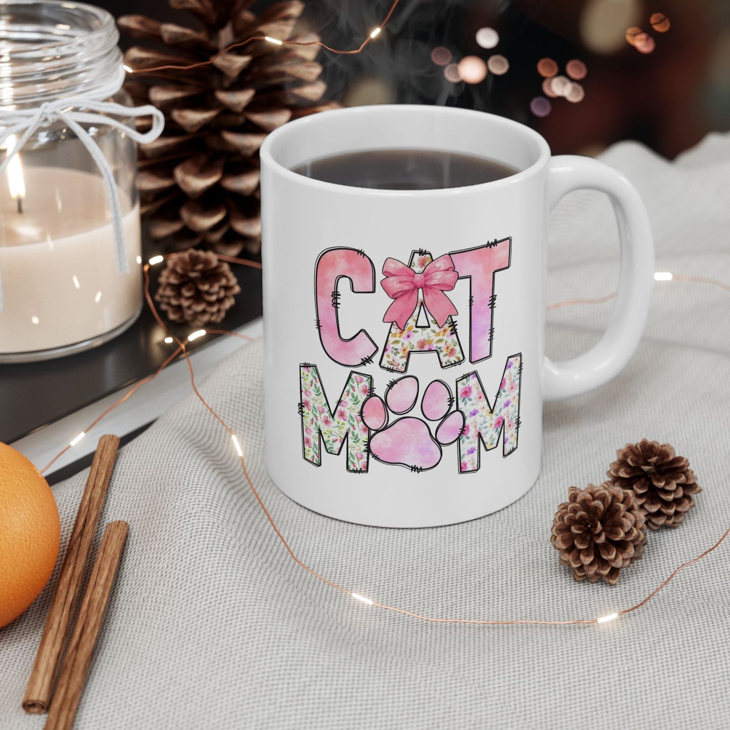 Floral Mom Ceramic Mug