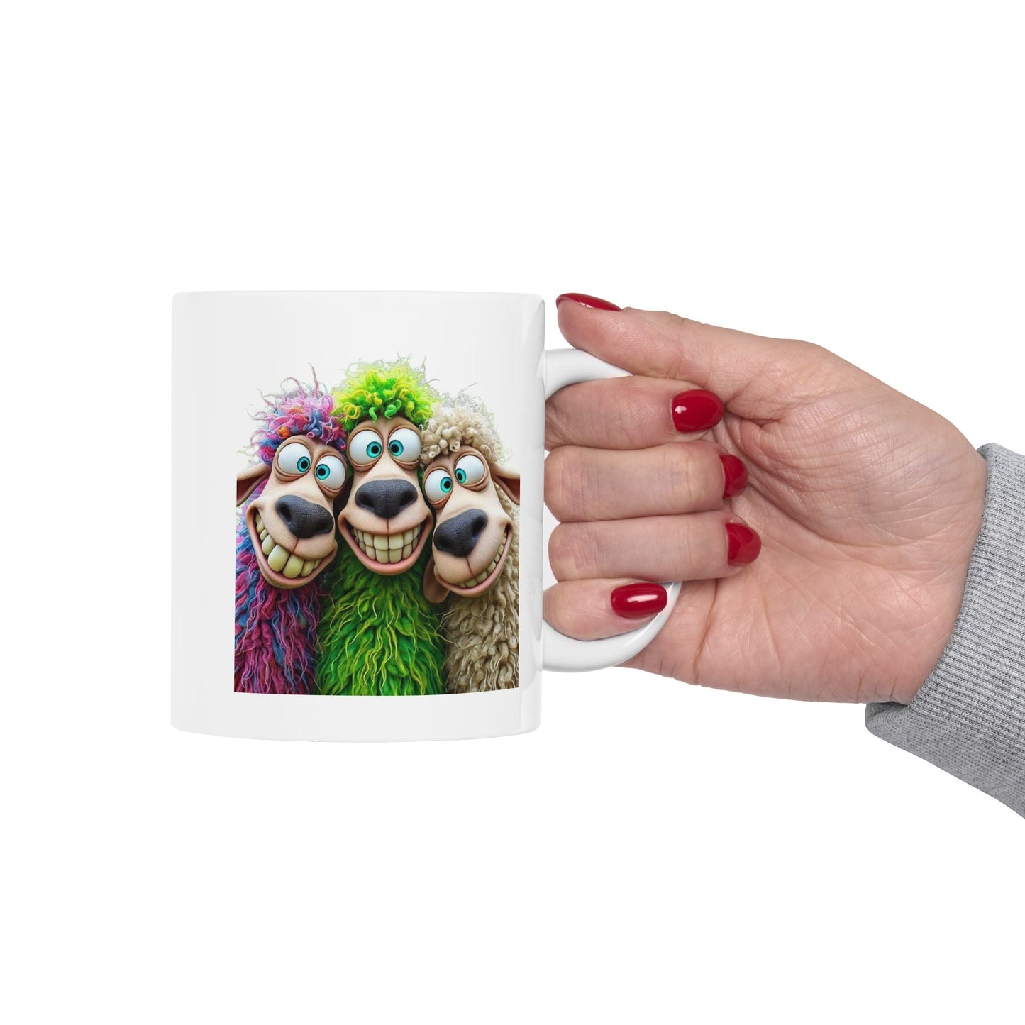 Funny Sheep Ceramic Mug - Perfect for Coffee Lovers and Gift Givers