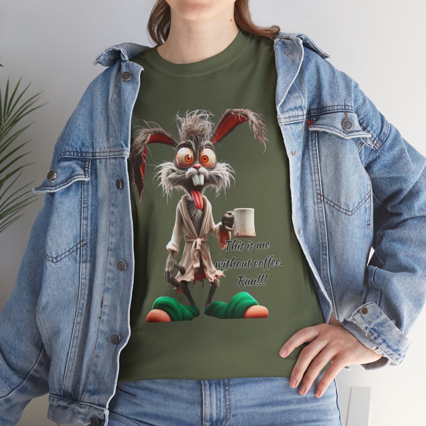 Funny Coffee Lover Tee - Unisex Heavy Cotton Shirt, Perfect Gift for Caffeine Addicts