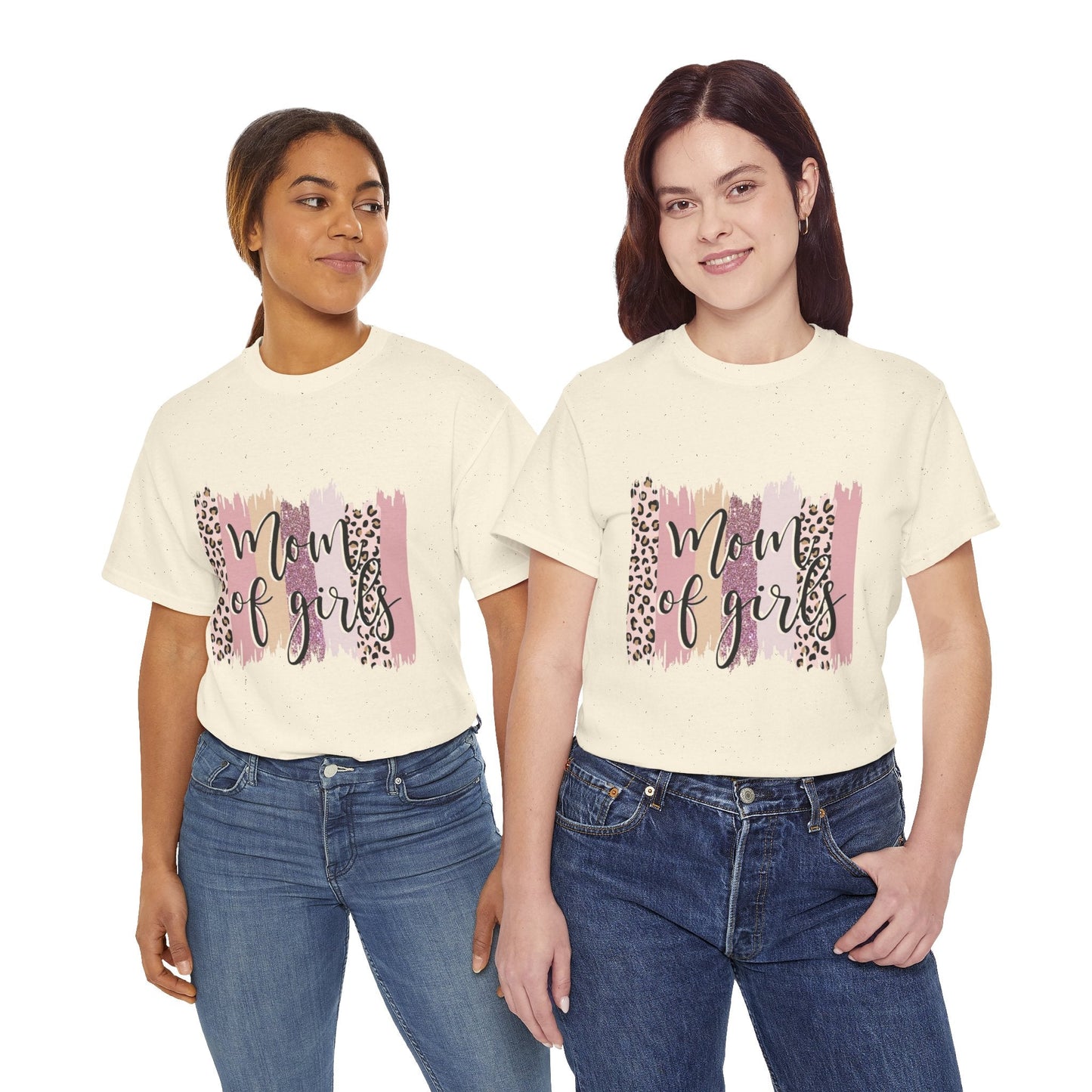 Mom of Girls Unisex Tee Cotton Shirt - Cute & Casual Women's Gift