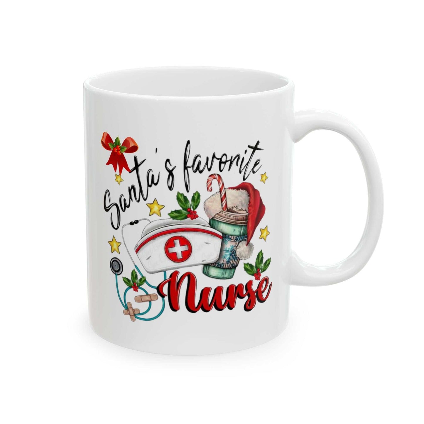 Santas Favorite Nurse Mugs, Nurse Christmas Gift