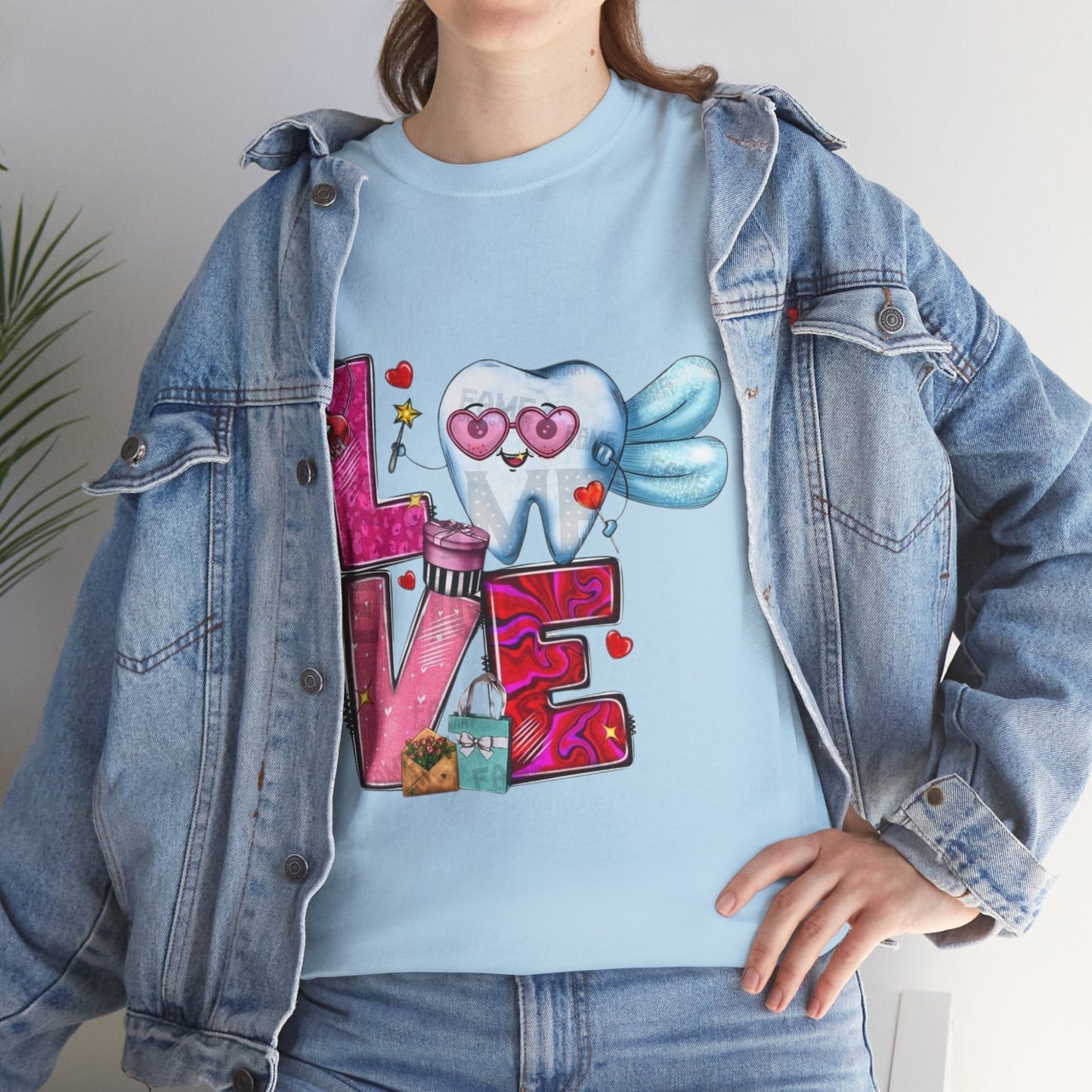 Love Dental Valentine T-Shirt, Dental Hygienist Gift