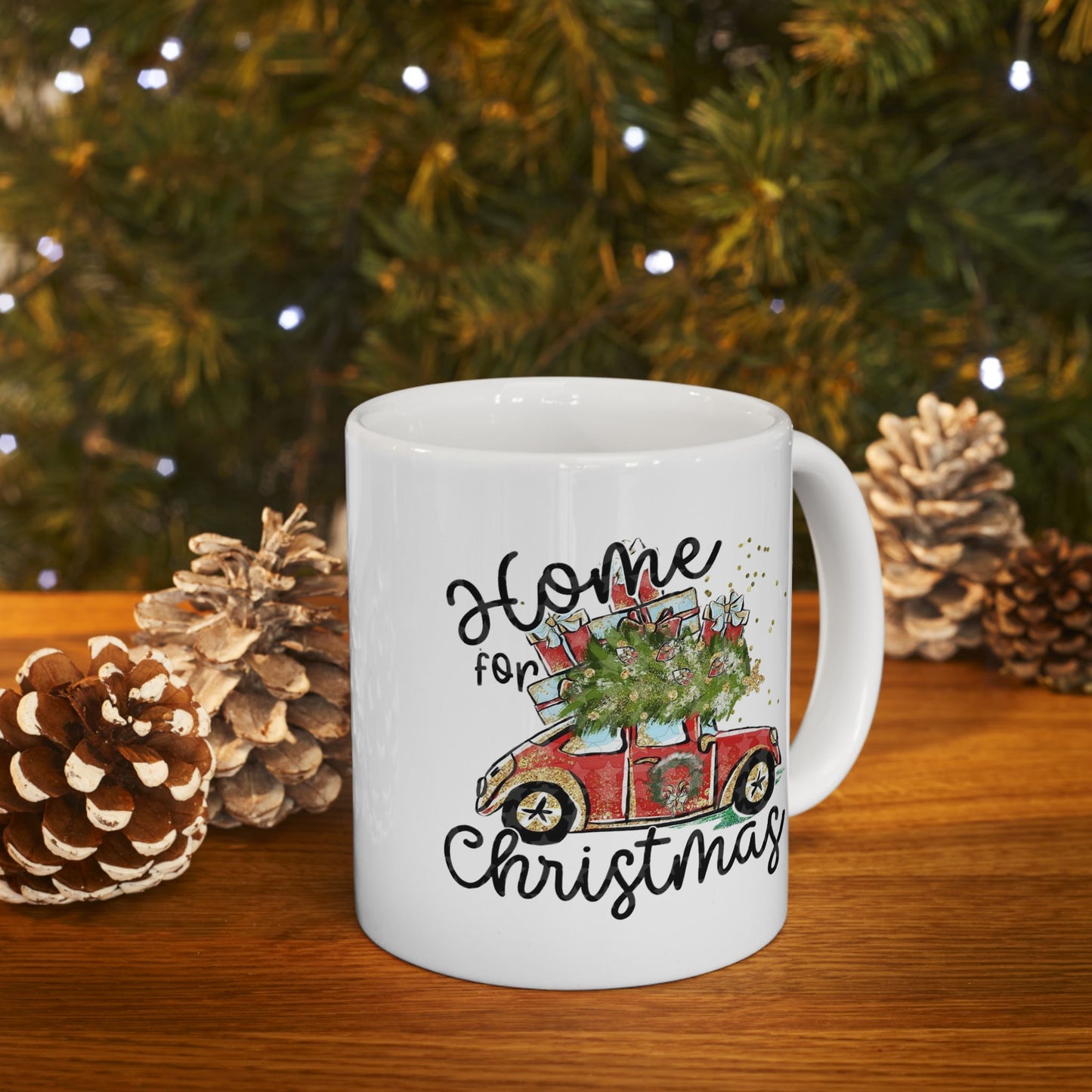 Home for Christmas Mugs, Christmas Holiday Gift for Home