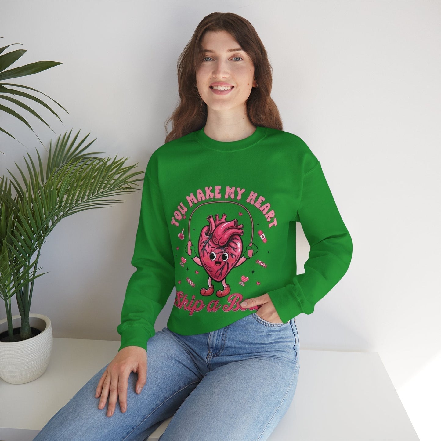 You Make My Heart Skip a Beat Sweatshirt – Funny Heart Gift for Nurse