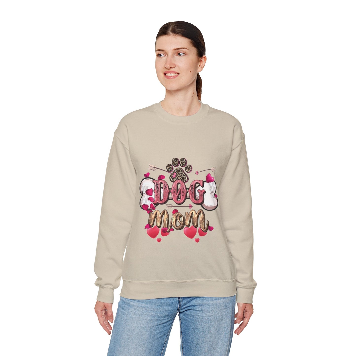 Dog Mom Valentine Sweatshirt, Dog Valentine Gift for Mom