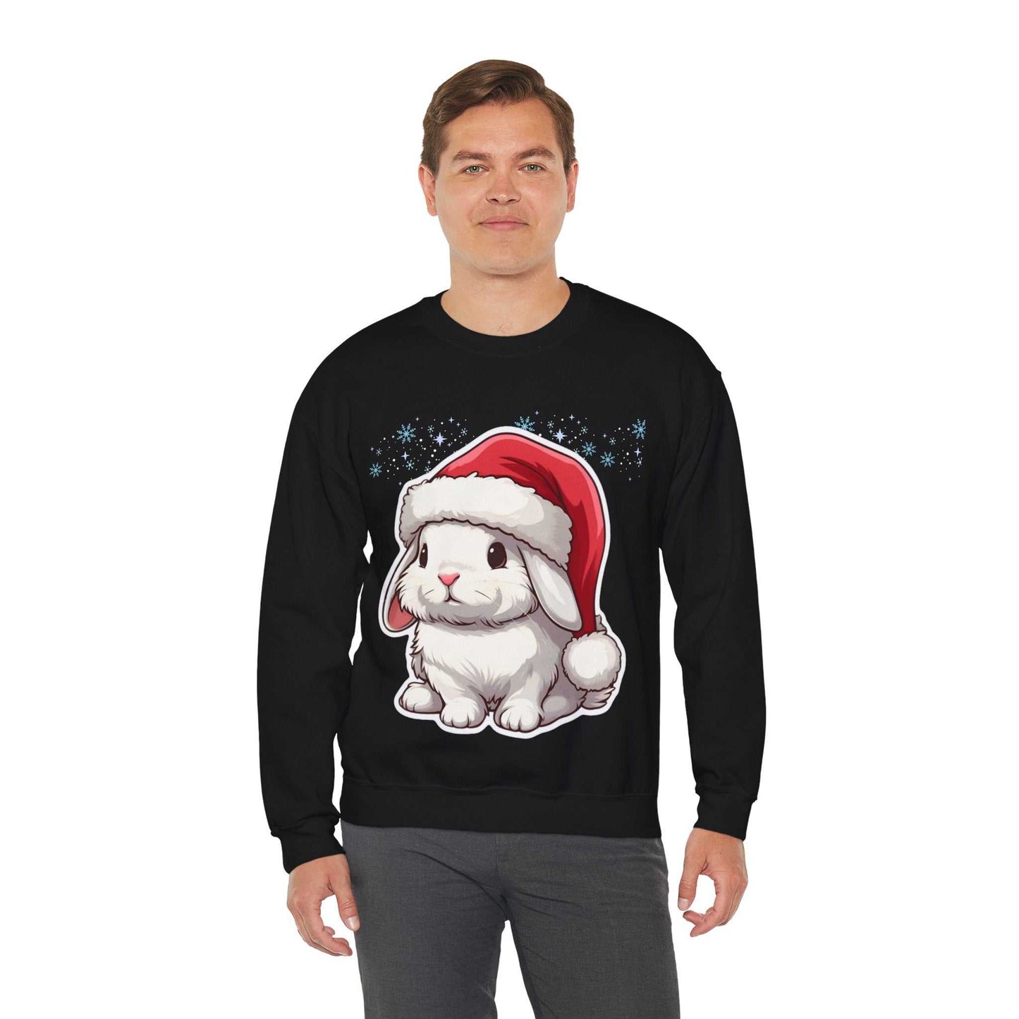 Cute Rabbit Christmas Sweatshirt, Funny Rabbit Gift