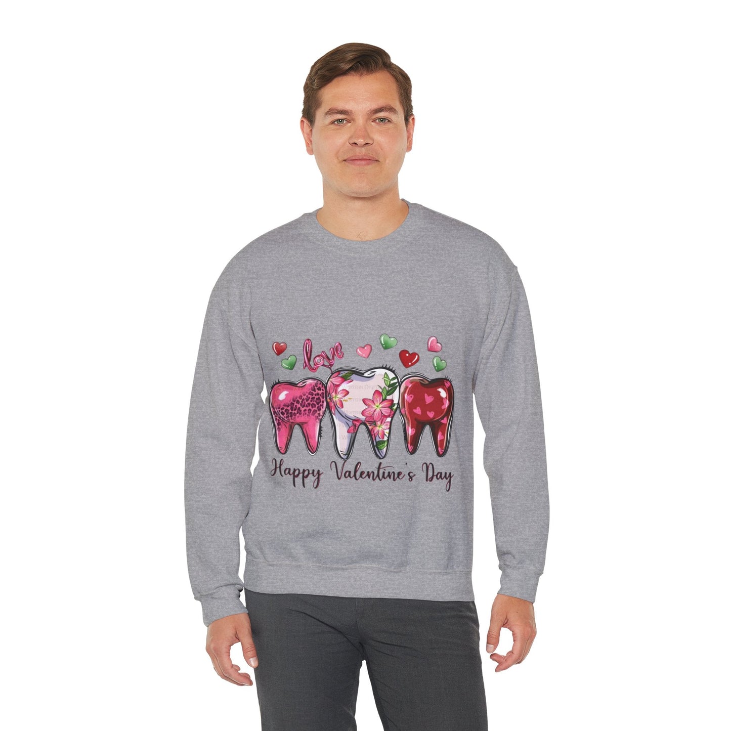 Dental Love Happy Valentines Day Sweatshirt - Cute Dental Hygienist Gift