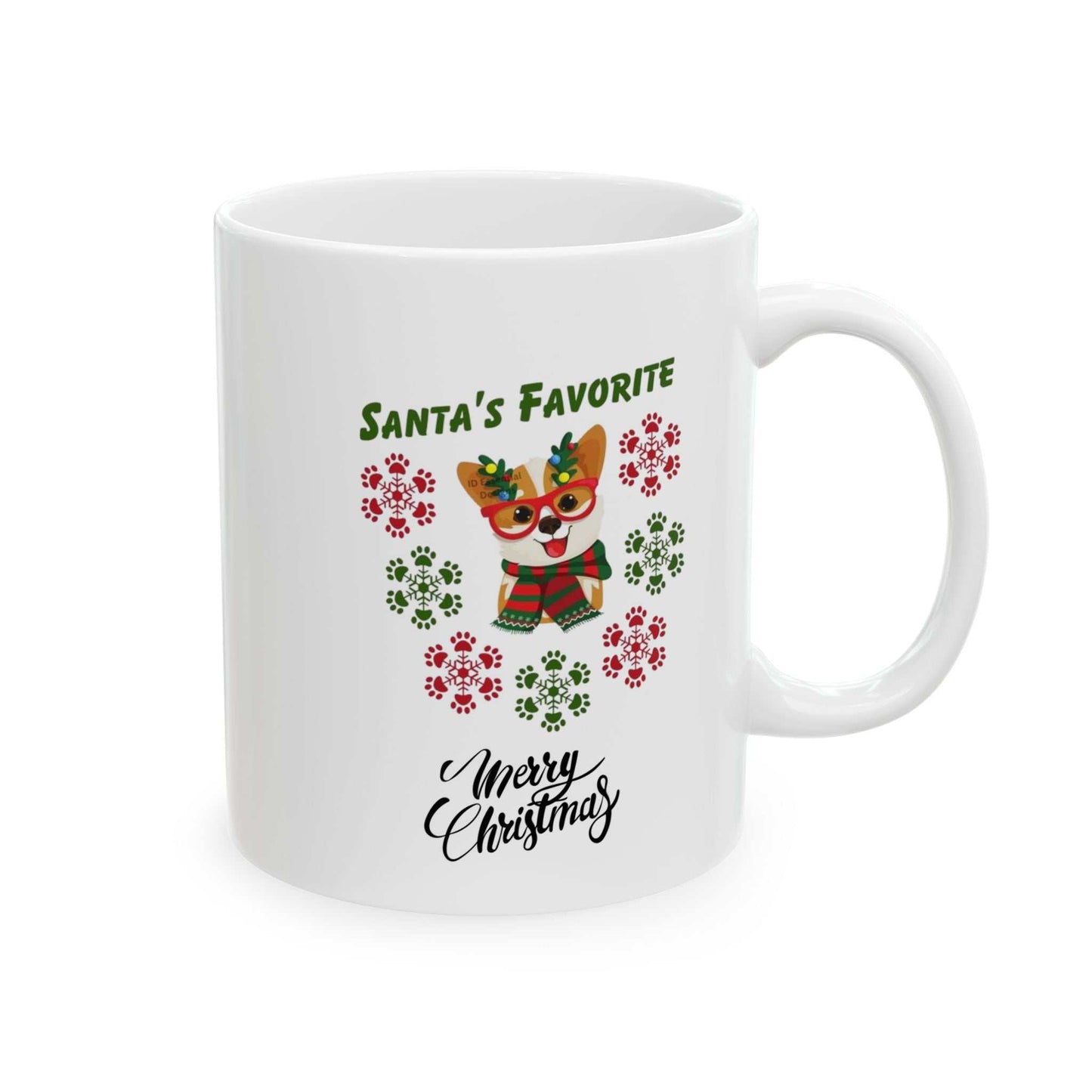 Santas Favorite Dog Mug, Christmas Dog Gift