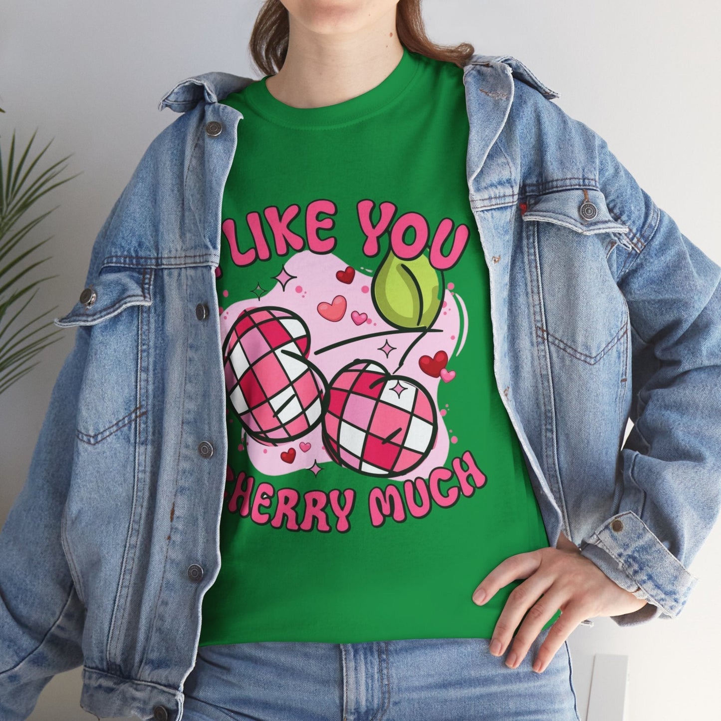 I Like You Cherry Much T-shirt , Valentines Day Cherry Gift