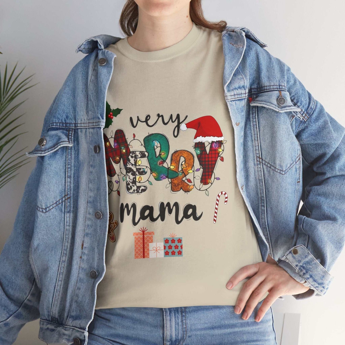 Very Merry Mama Christmas Shirt, Merry Christmas Party Gift