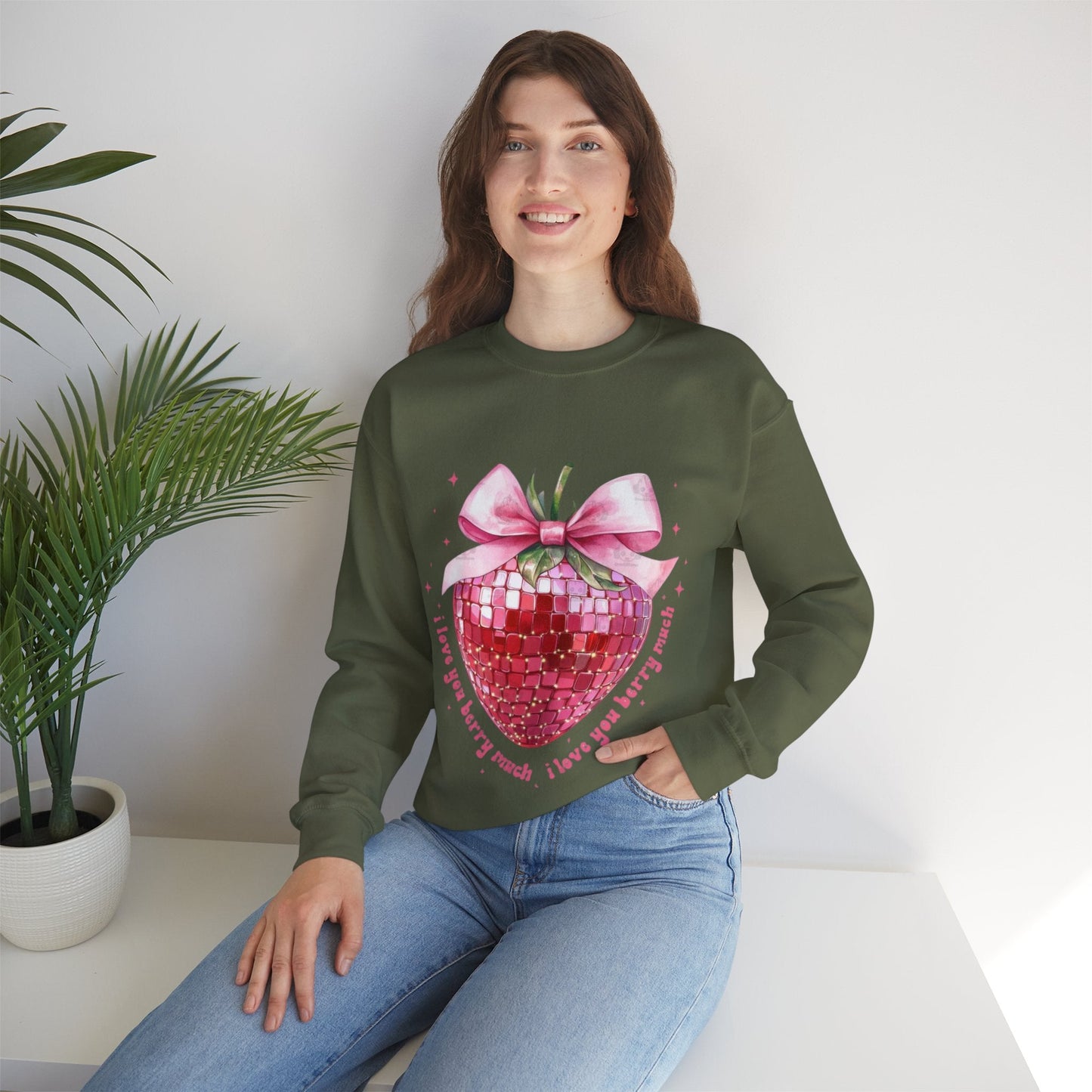 I Love You Berry Much Sweatshirt, Love Valentines Heart Gift