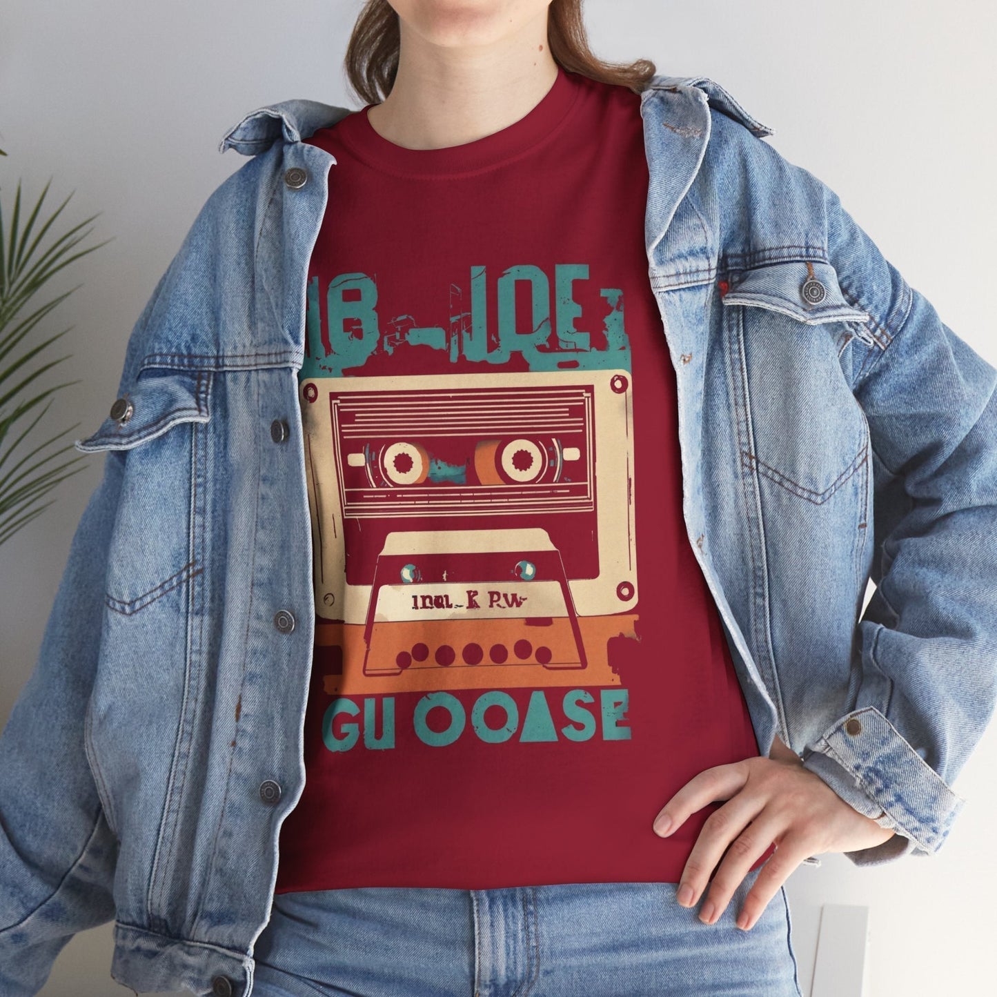 Retro Cassette Unisex Heavy Cotton Tee – Nostalgic Music Apparel