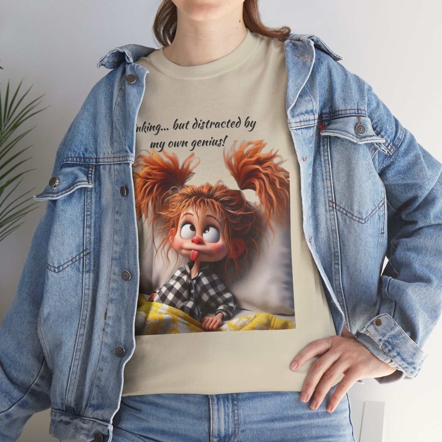 Whimsical Cotton Graphic Tee - Fun Casual Wear, Perfect Gift for Kids and Adults
