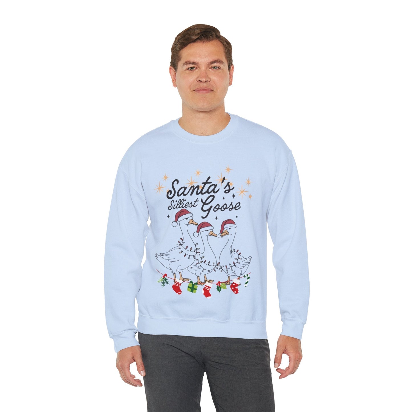 Santas Silliest Goose Sweatshirt, Farmer Christmas Gift