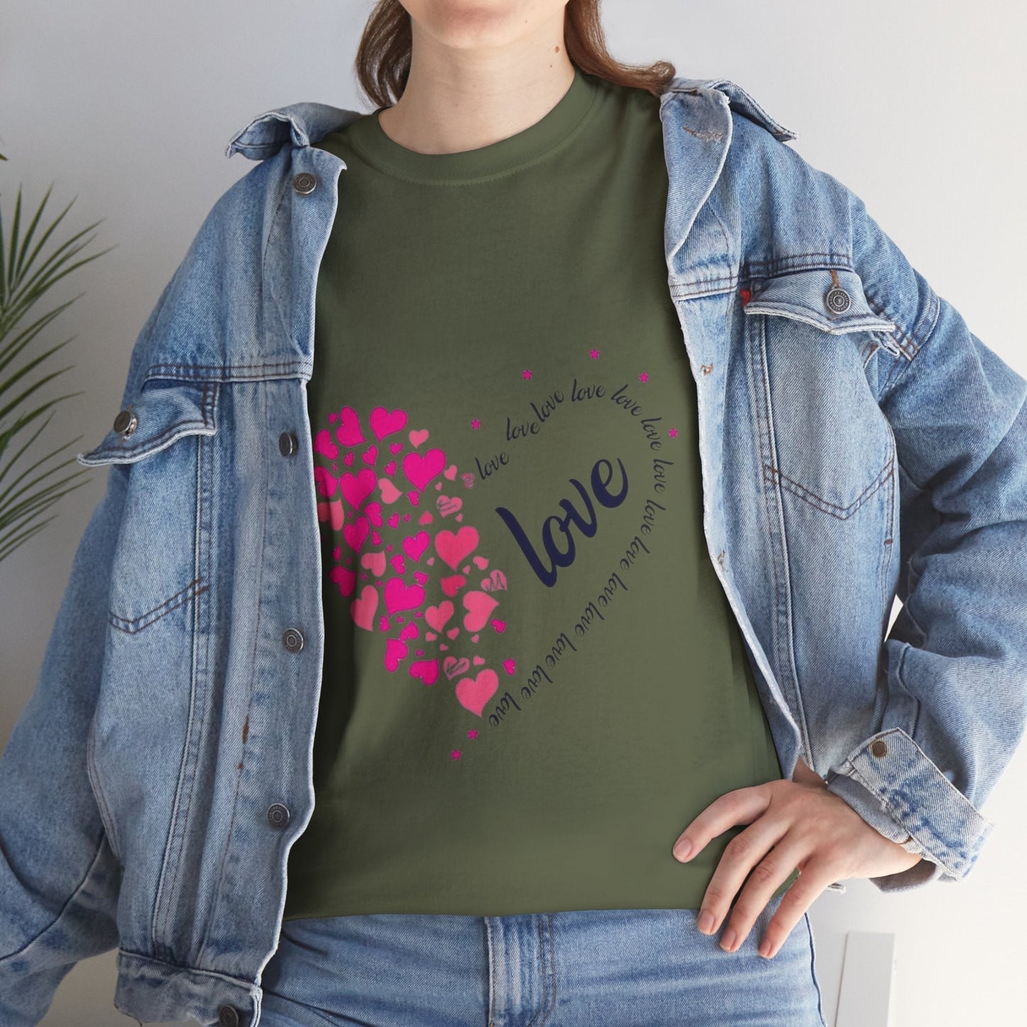 Valentines Day Hearts Love T-Shirt, Red Heart Love Gift