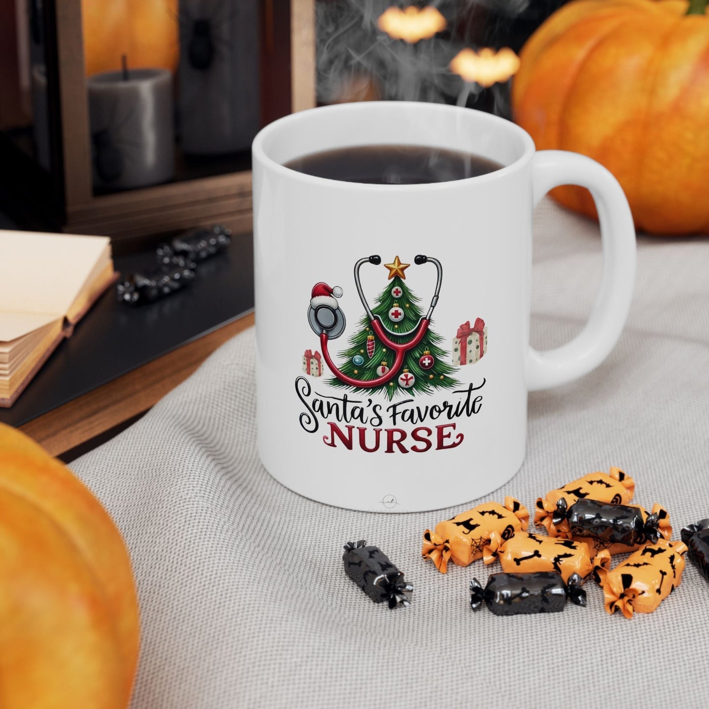 Santas Favorite Nurse Mug – Fun holiday gift for nurses