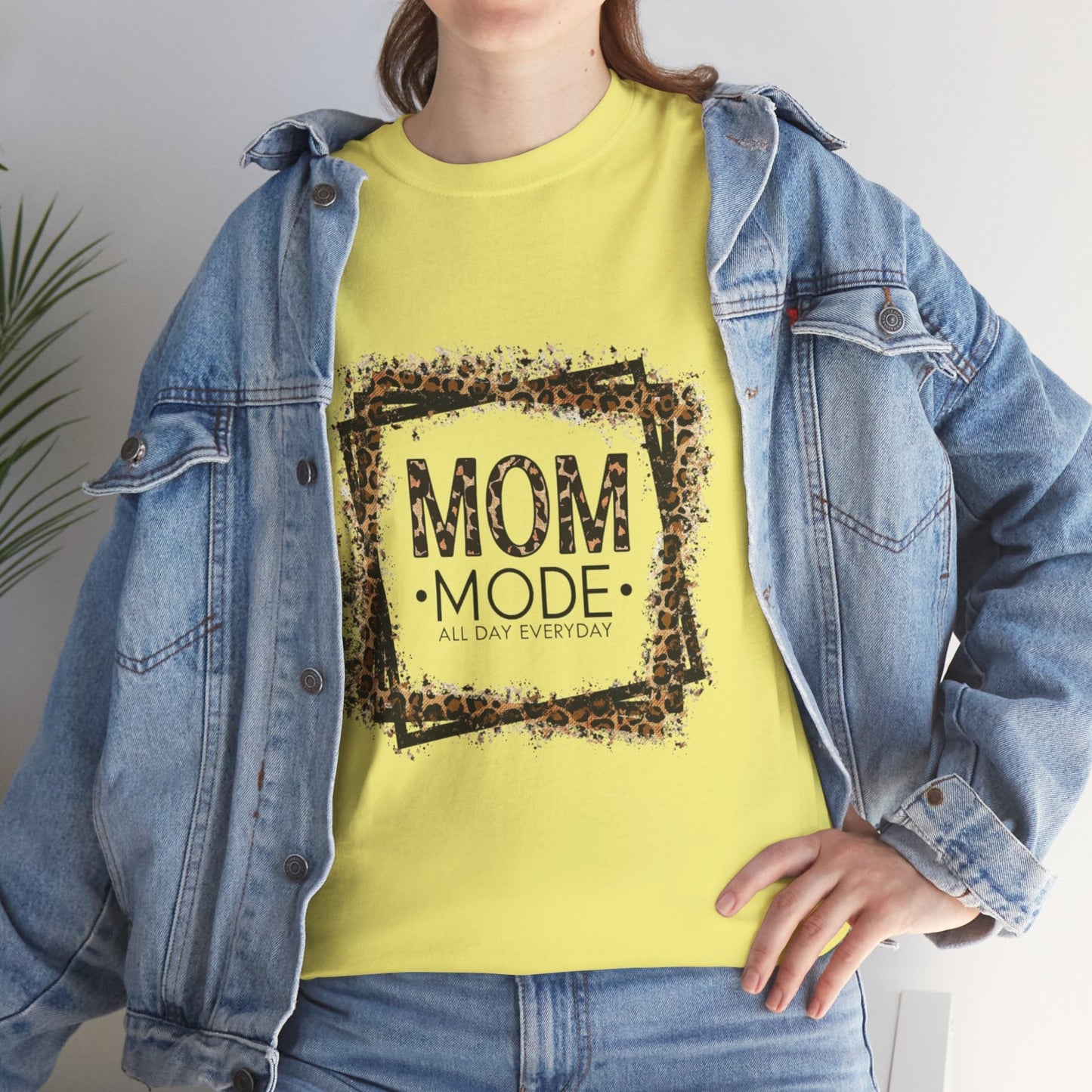Mom Mode T-Shirt - Unisex Heavy Cotton Tee - All Day Everyday Gift