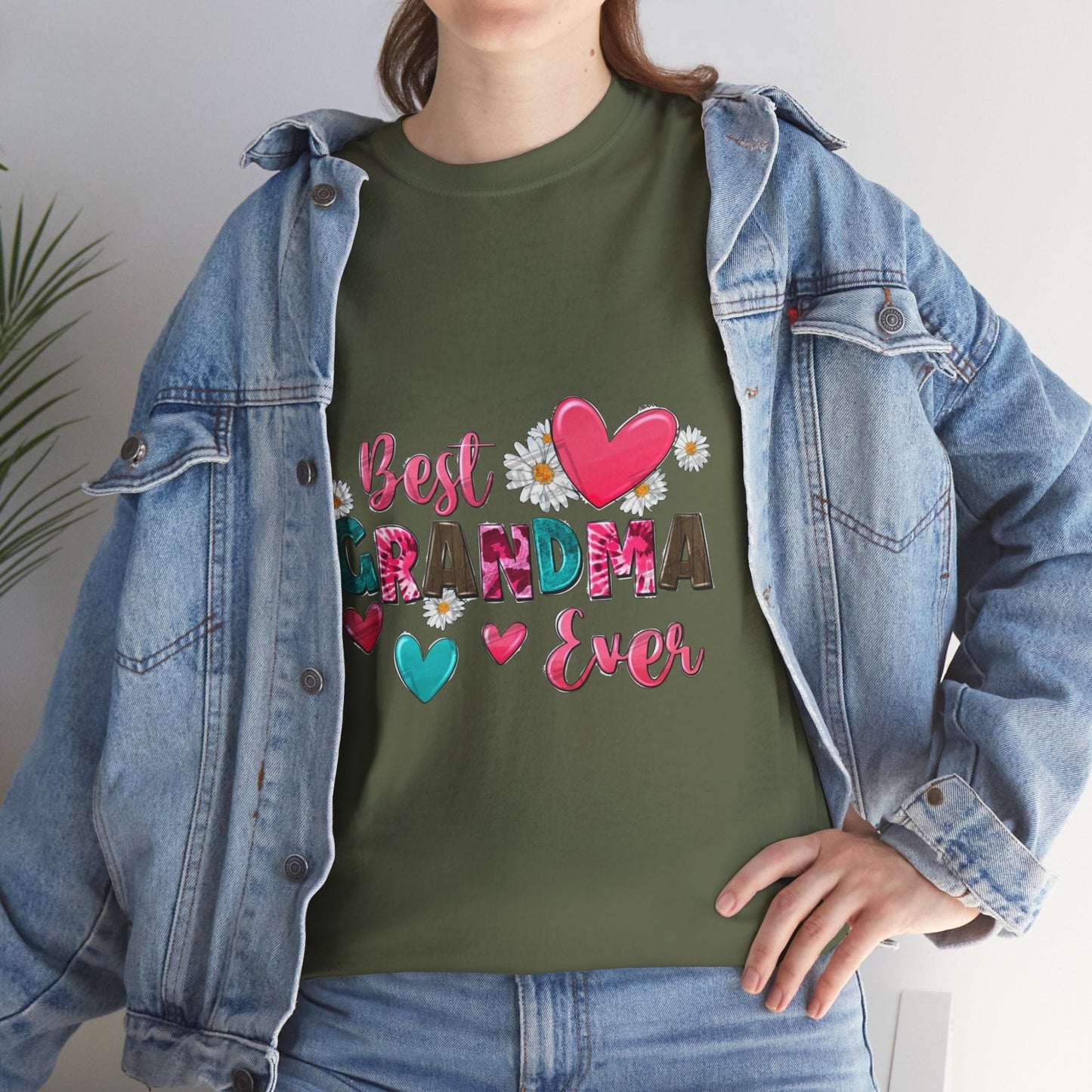 Best Grandma Ever Unisex Heavy Cotton Tee - Perfect Gift for Grandmothers