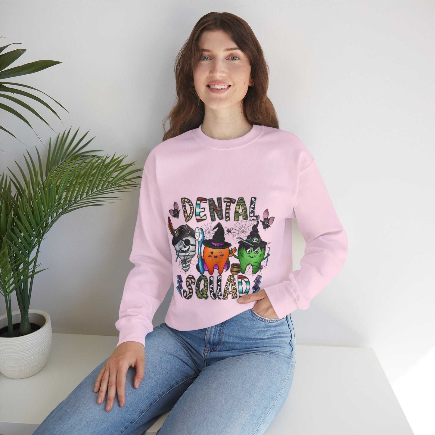 Dental Halloween Sweatshirt, Dental Office Halloween Gift, Halloween Sweatshirt