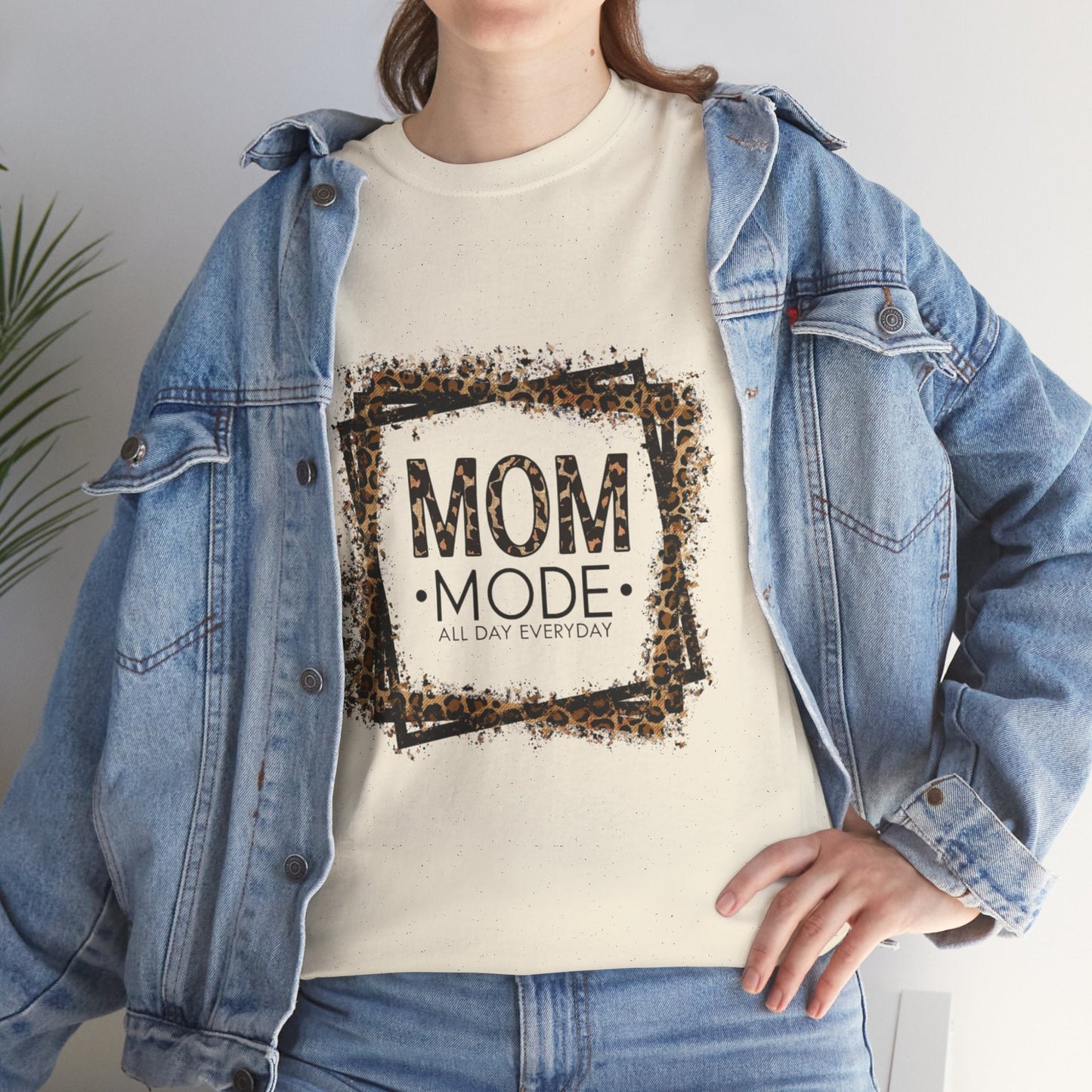 Mom Mode T-Shirt - Unisex Heavy Cotton Tee - All Day Everyday Gift