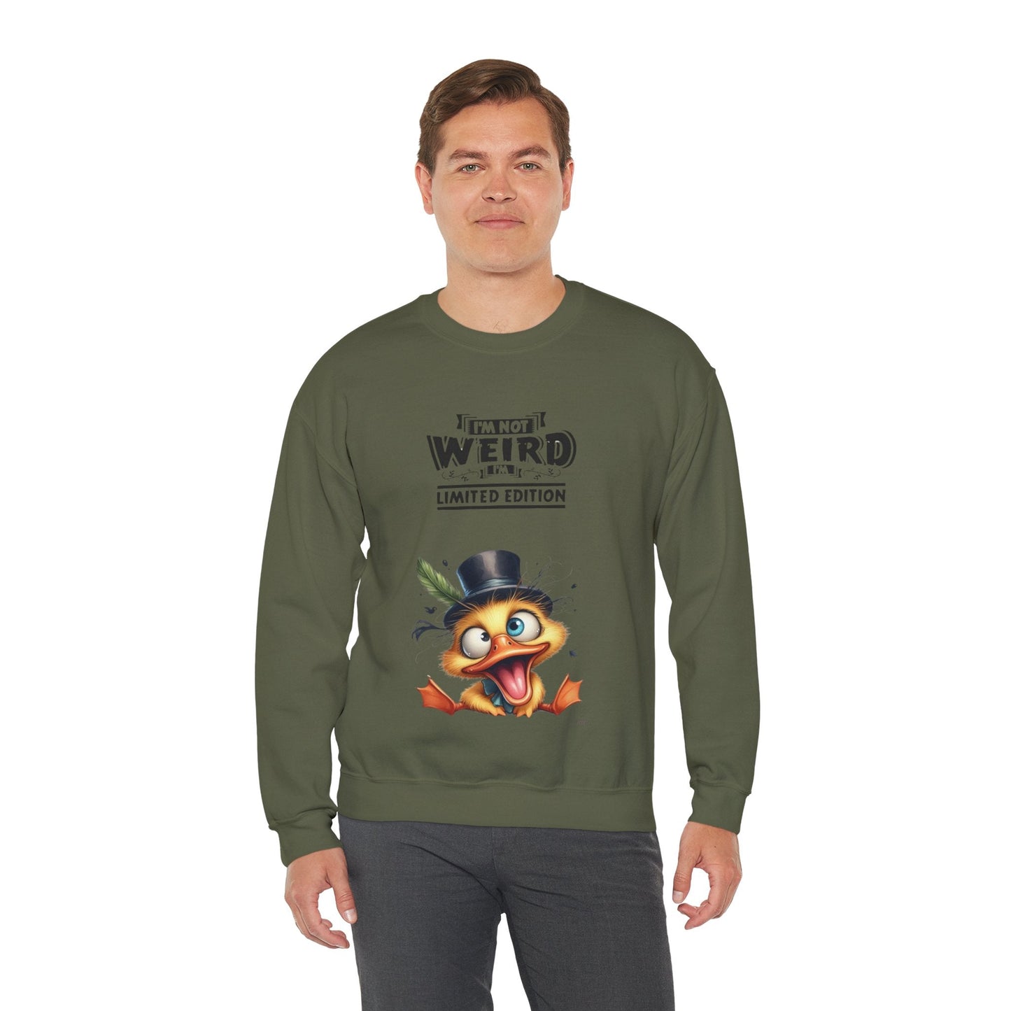 Limited Edition 'I'm Not Weird' Crewneck Sweatshirt - Unisex Heavy Blend