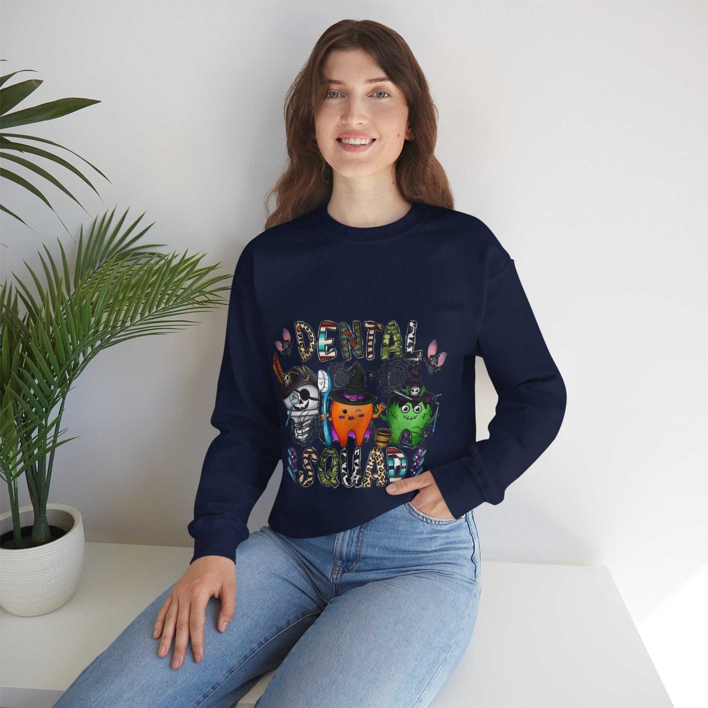 Dental Halloween Sweatshirt, Dental Office Halloween Gift, Halloween Sweatshirt
