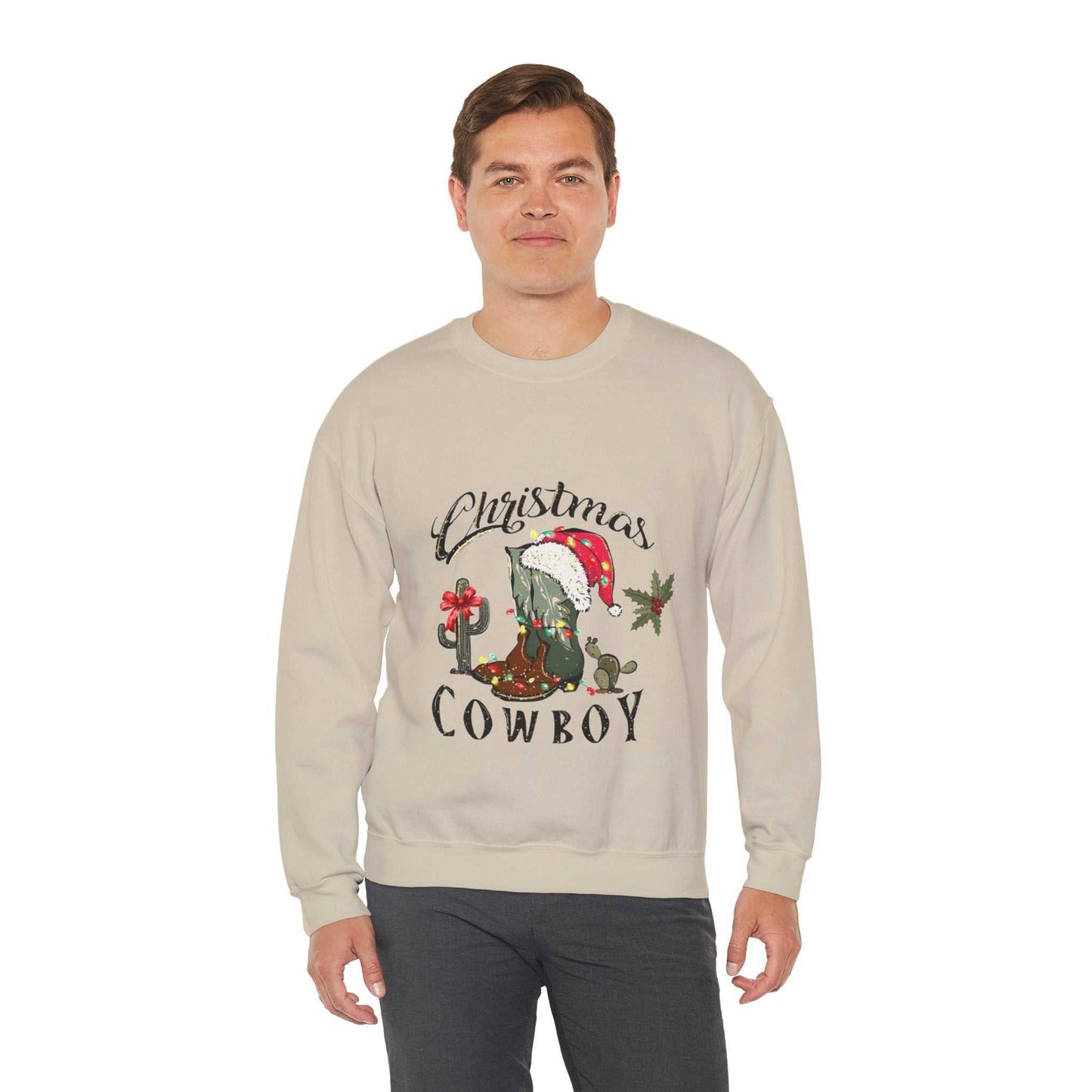 Western Christmas Cowboy Sweatshirt, Western Theme Christmas Gift