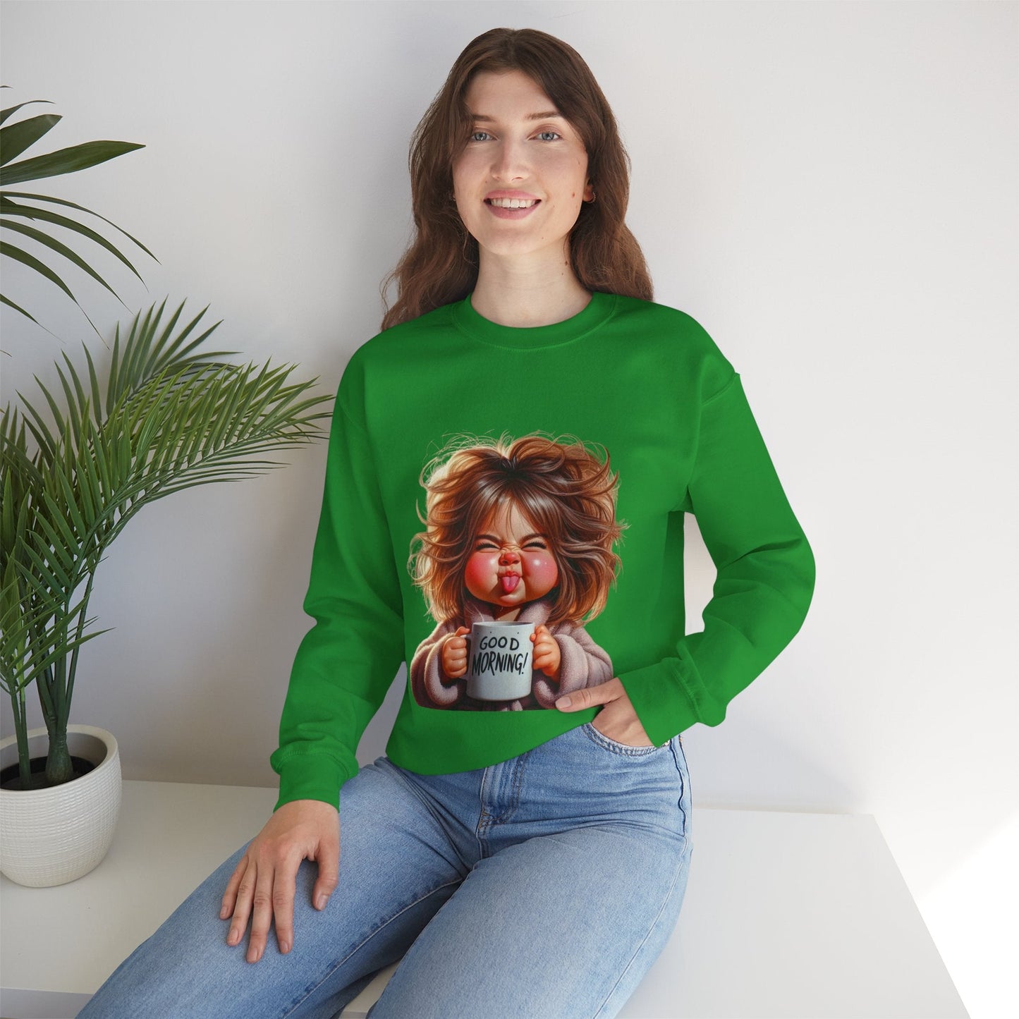 Good Morning Sweatshirt - Unisex Heavy Blend Crewneck