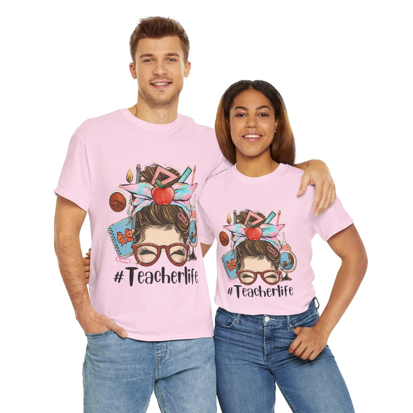 Teacher Life Unisex Tee Heavy Cotton, Cute Teacher Shirt, Gift for Teachers