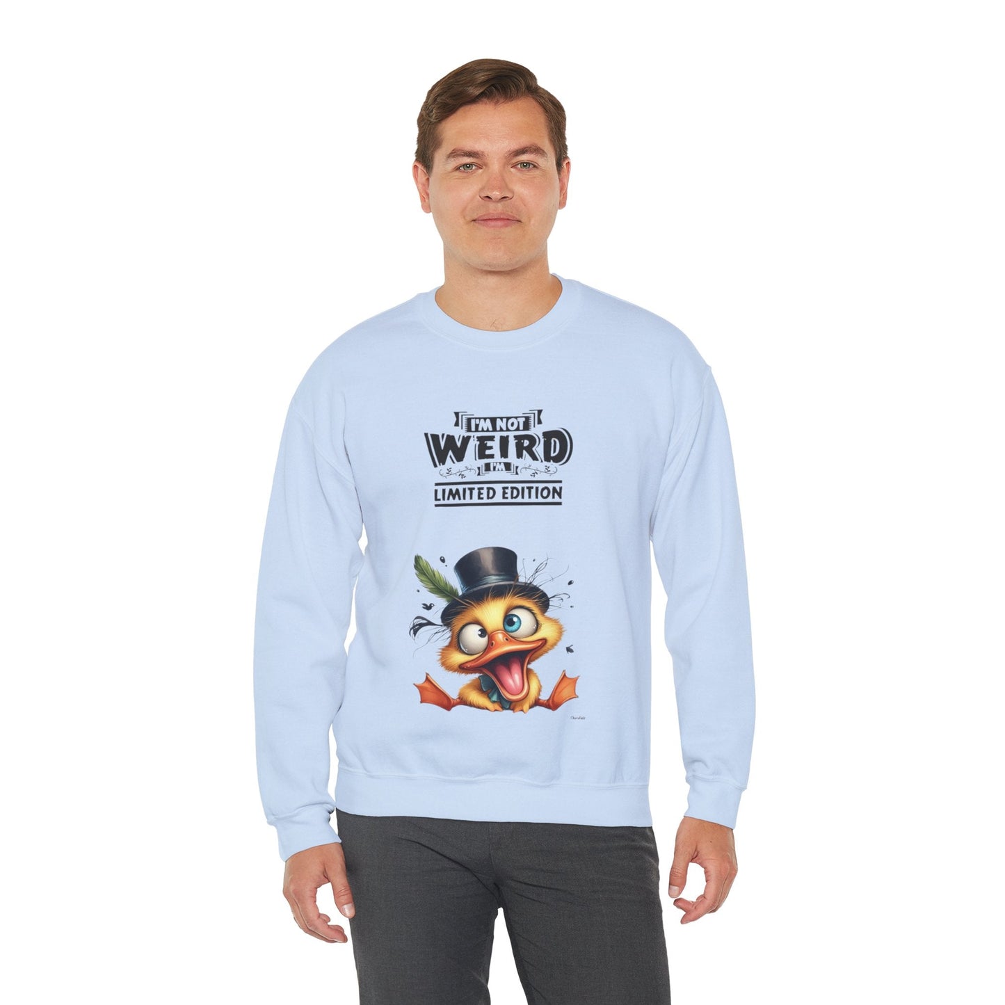 Limited Edition 'I'm Not Weird' Crewneck Sweatshirt - Unisex Heavy Blend