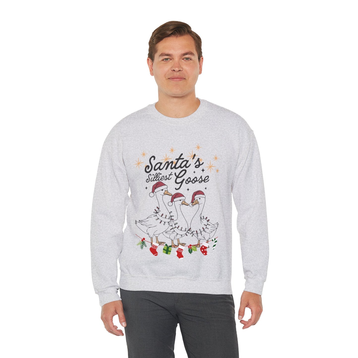 Santas Silliest Goose Sweatshirt, Farmer Christmas Gift