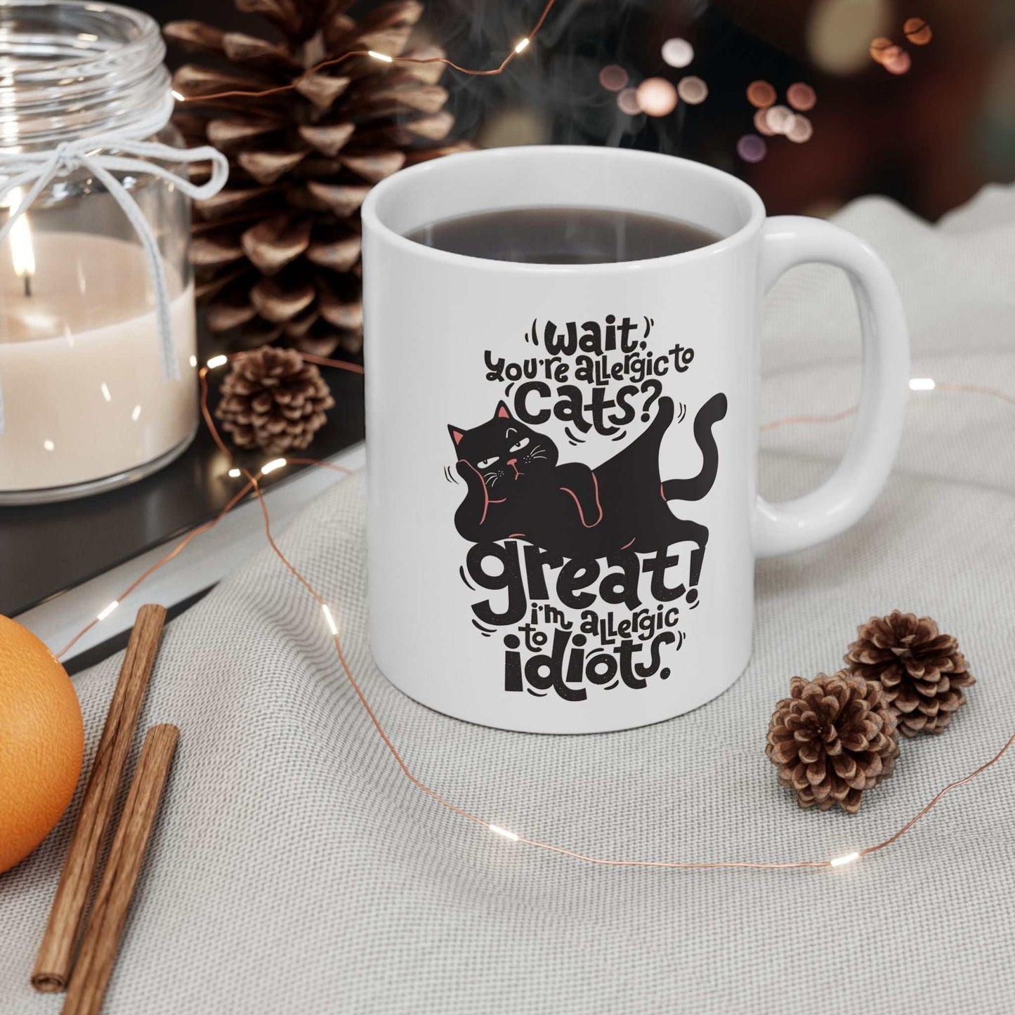 Magic Cat Ceramic Mug | 11oz & 15oz | Perfect Gift for Cat Lovers