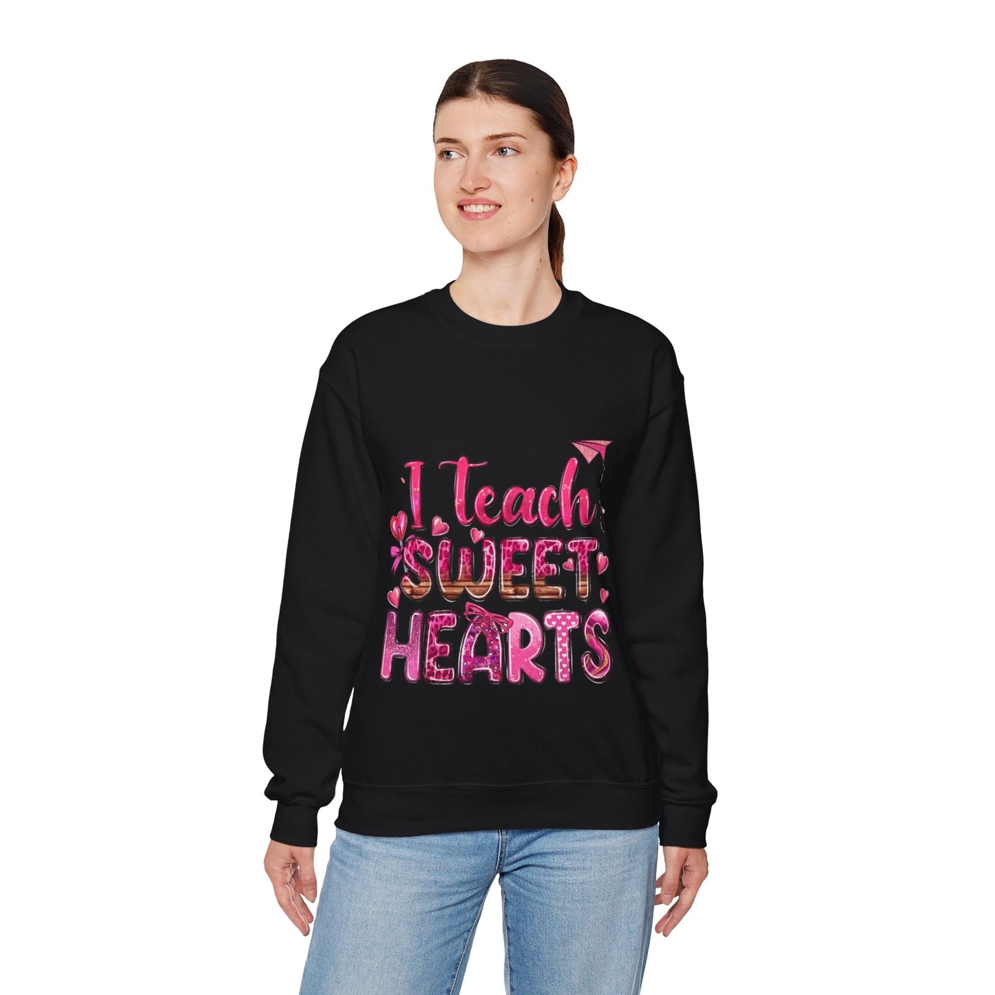 I Teach Sweet Hearts Sweatshirt, Valentine Love Teaching Gift