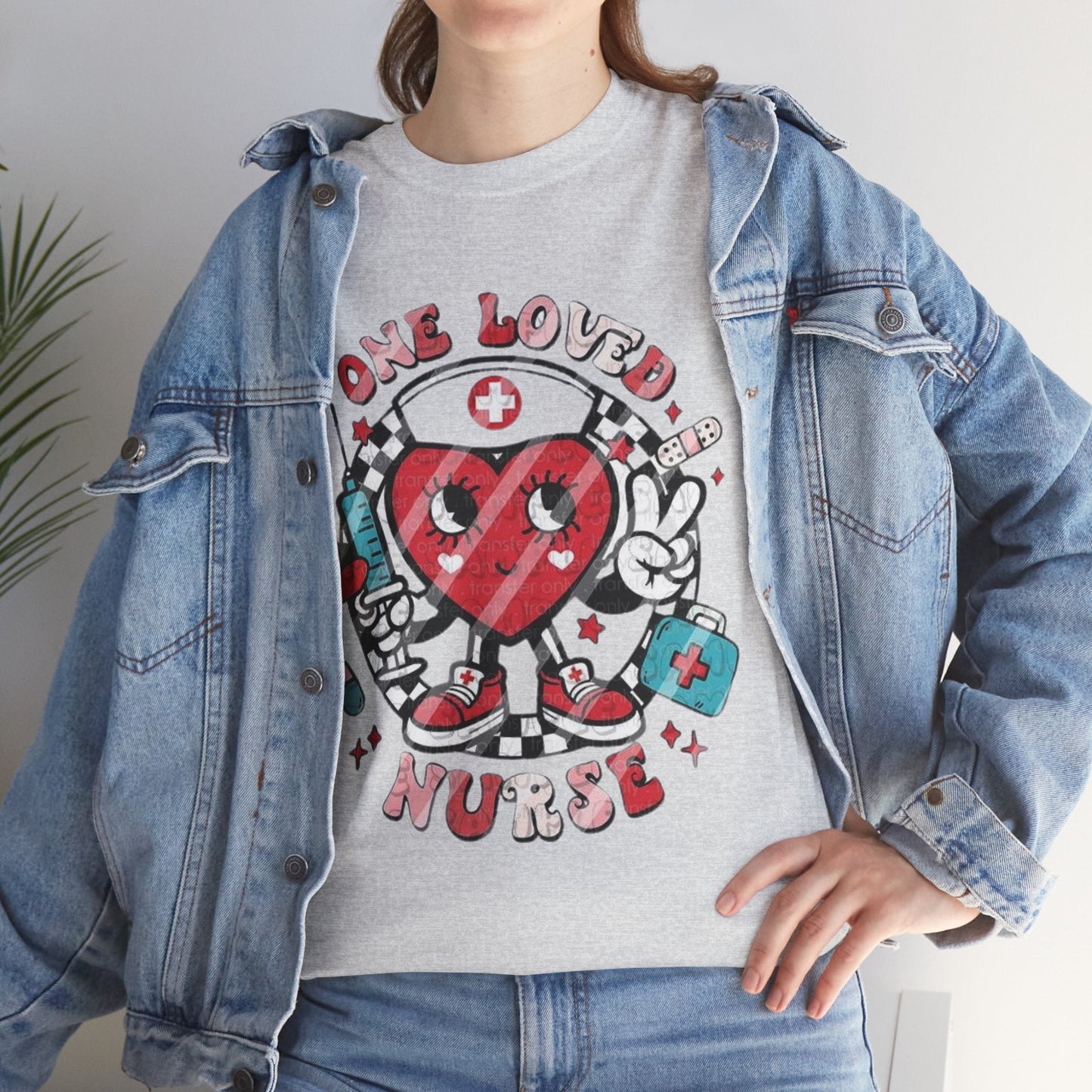 One Love Nurse T-Shirt, Nurse Heart Loved Gift