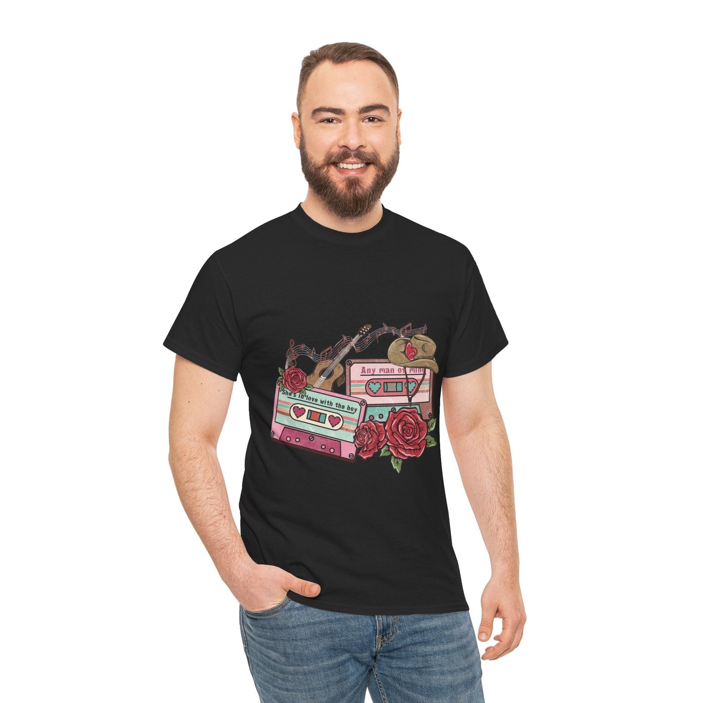 Country Music Love Songs T-Shirt, Retro Cowboy Cassette Love Gift