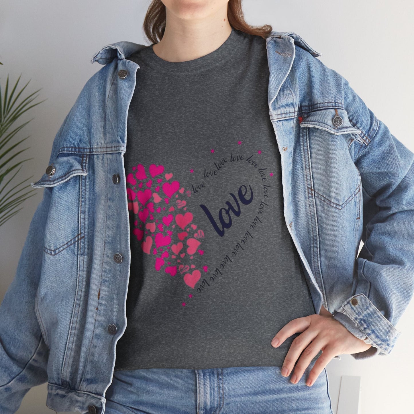 Valentines Day Hearts Love T-Shirt, Red Heart Love Gift