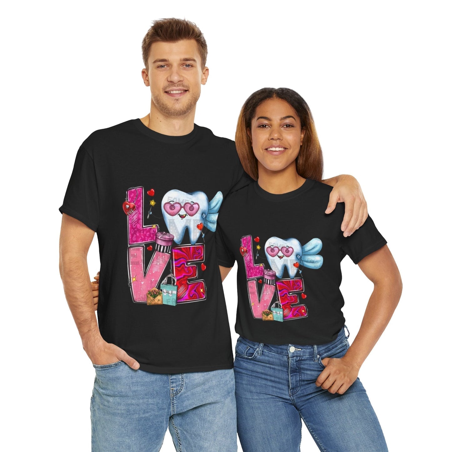 Love Dental Valentine T-Shirt, Dental Hygienist Gift
