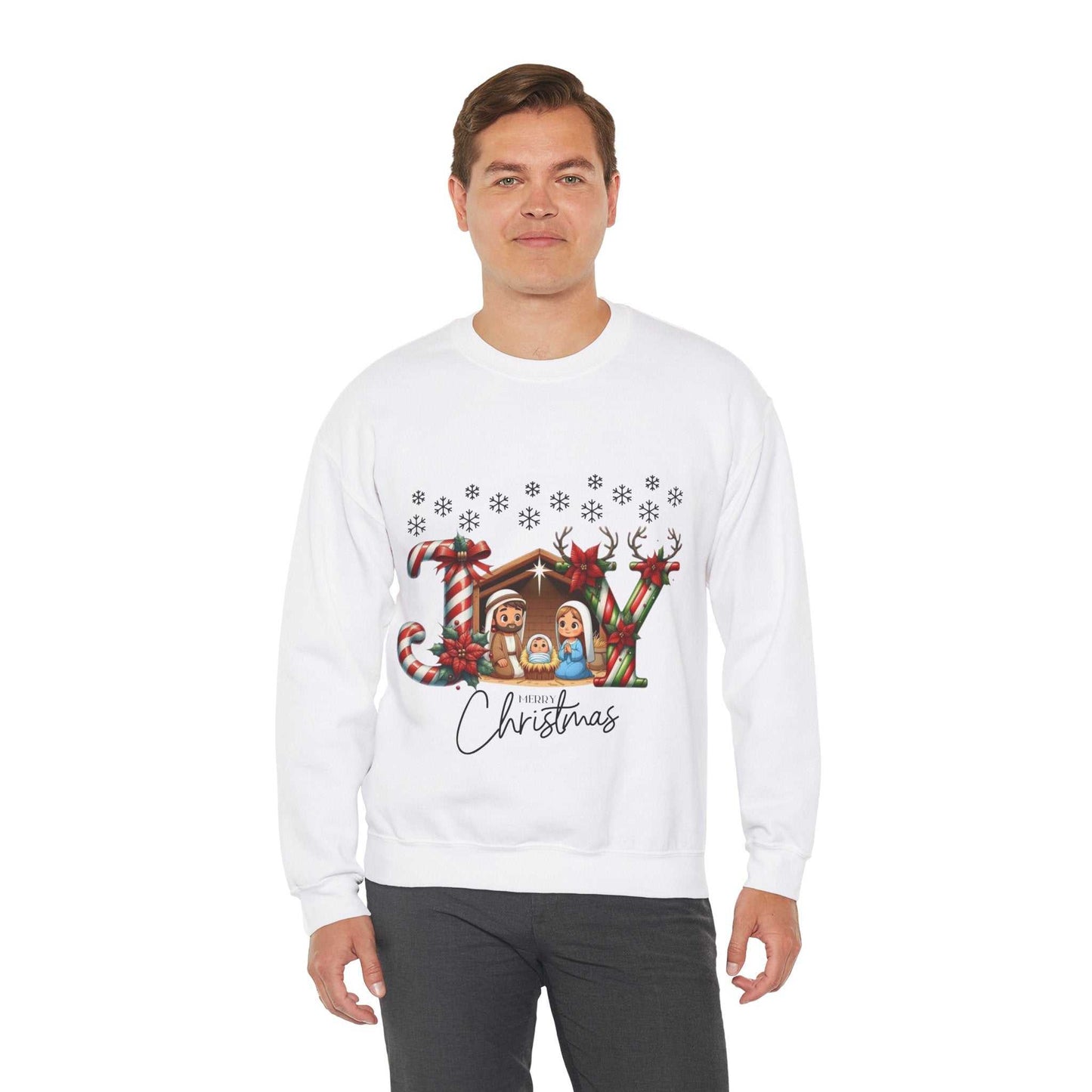 Joy To The World Sweatshirt, Christmas Baby Jesus Gift, Cute Jesus Sweatshirt
