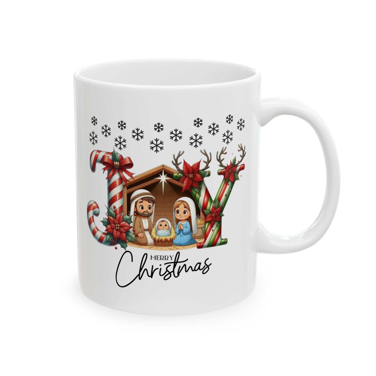 Joy To The World Mugs, Christmas Baby Jesus Gift, Cute Jesus Mug