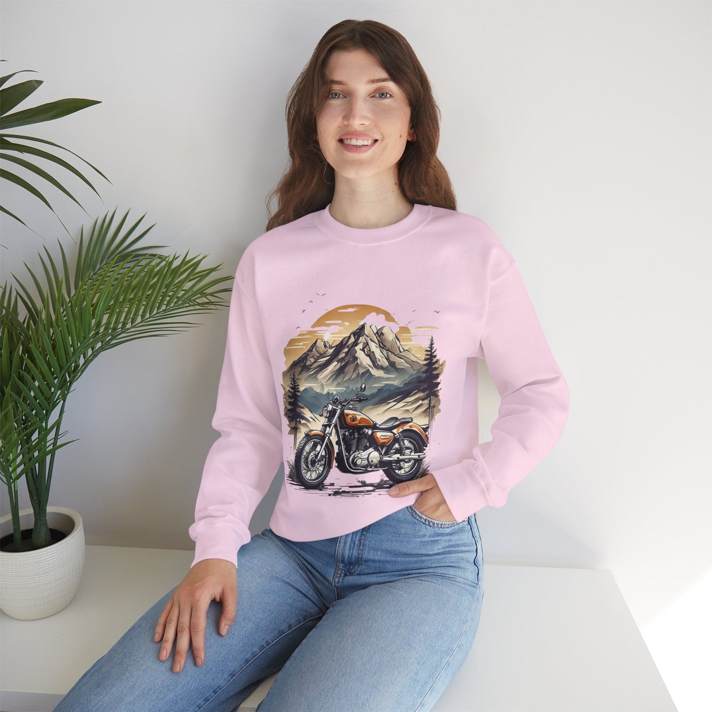 Adventure Awaits Motorcycle Sweatshirt, Retro Vintage Gift