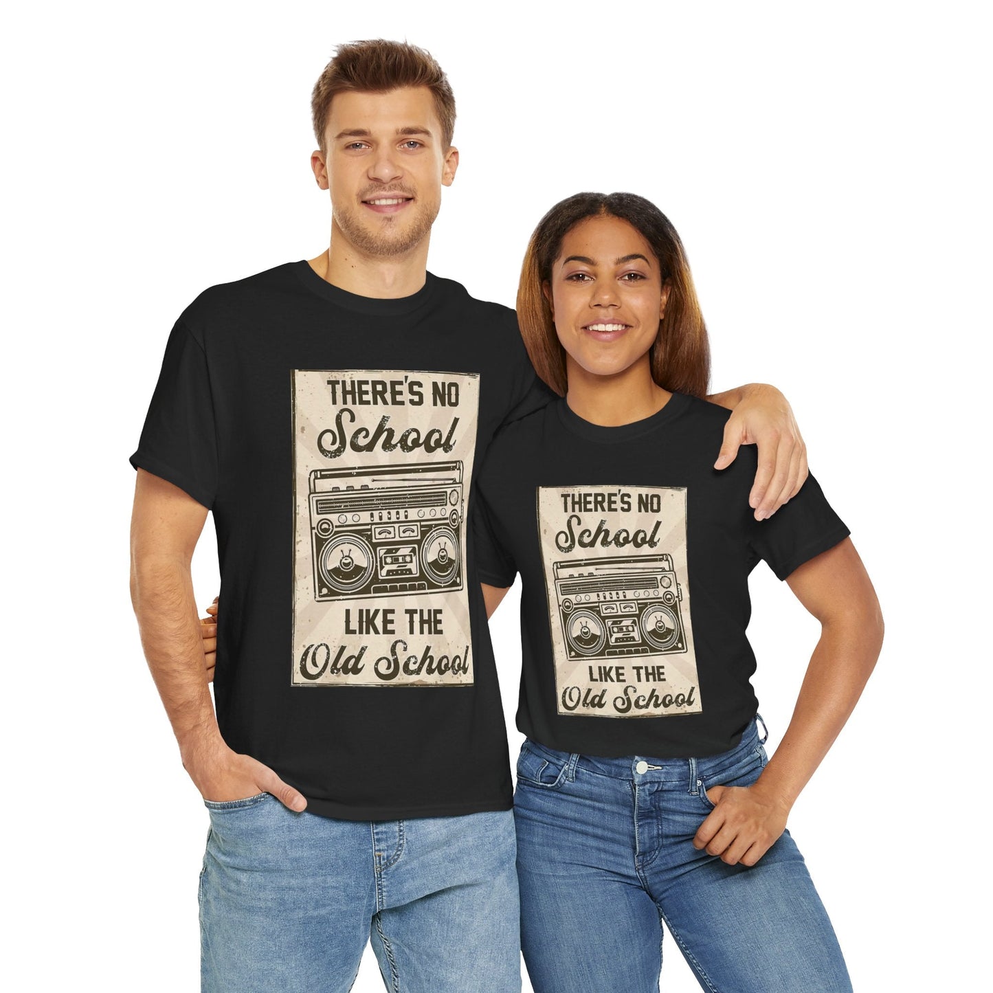 Vintage-style Unisex Tee - "There's No School Like the Old School"