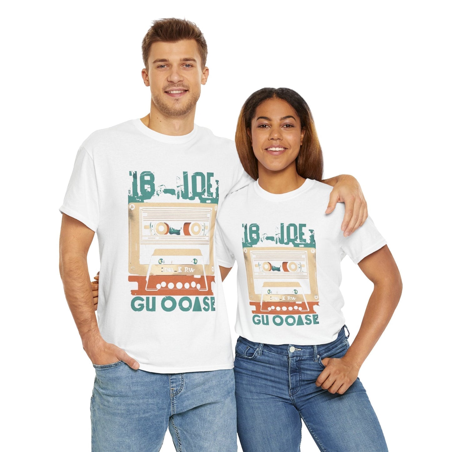 Retro Cassette Unisex Heavy Cotton Tee – Nostalgic Music Apparel