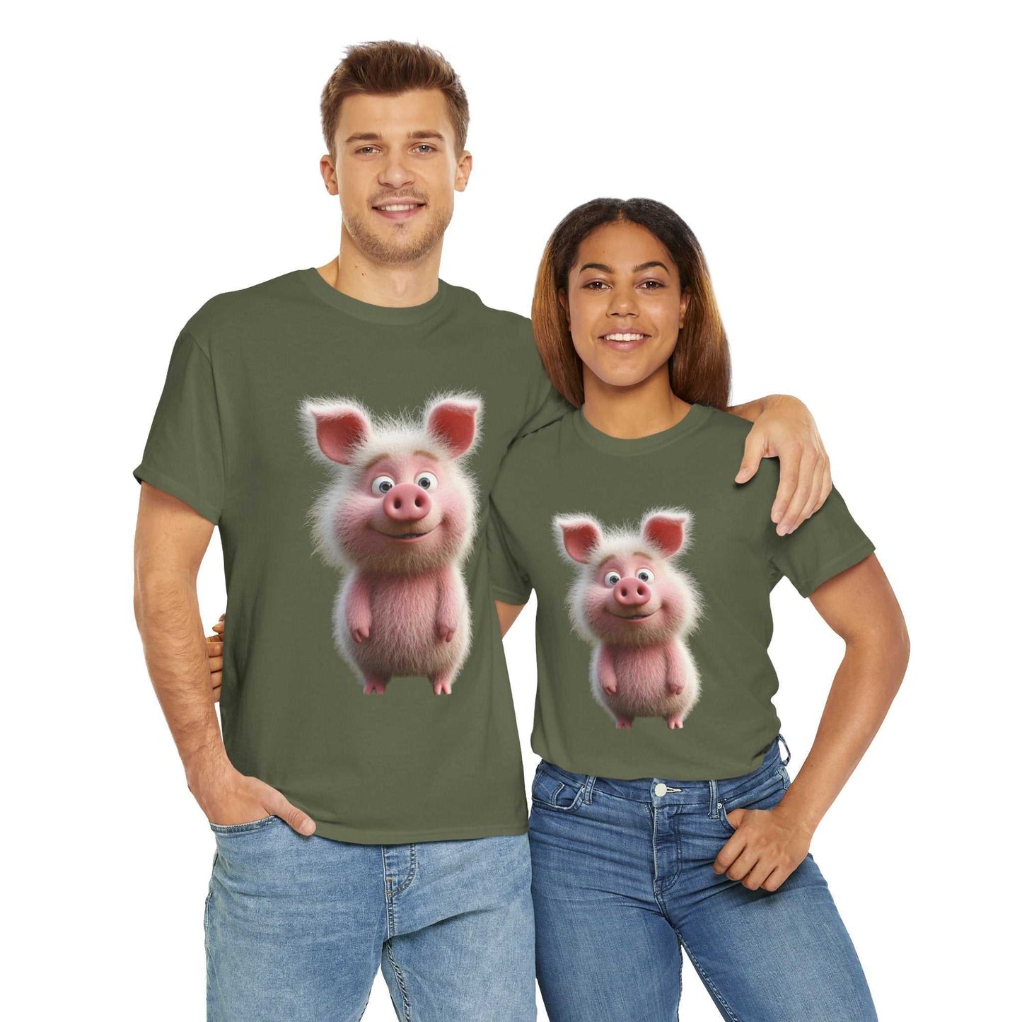 Cute pig t-shirt for animal lovers - Fun Gift for Animal Lovers, Casual Wear Pig