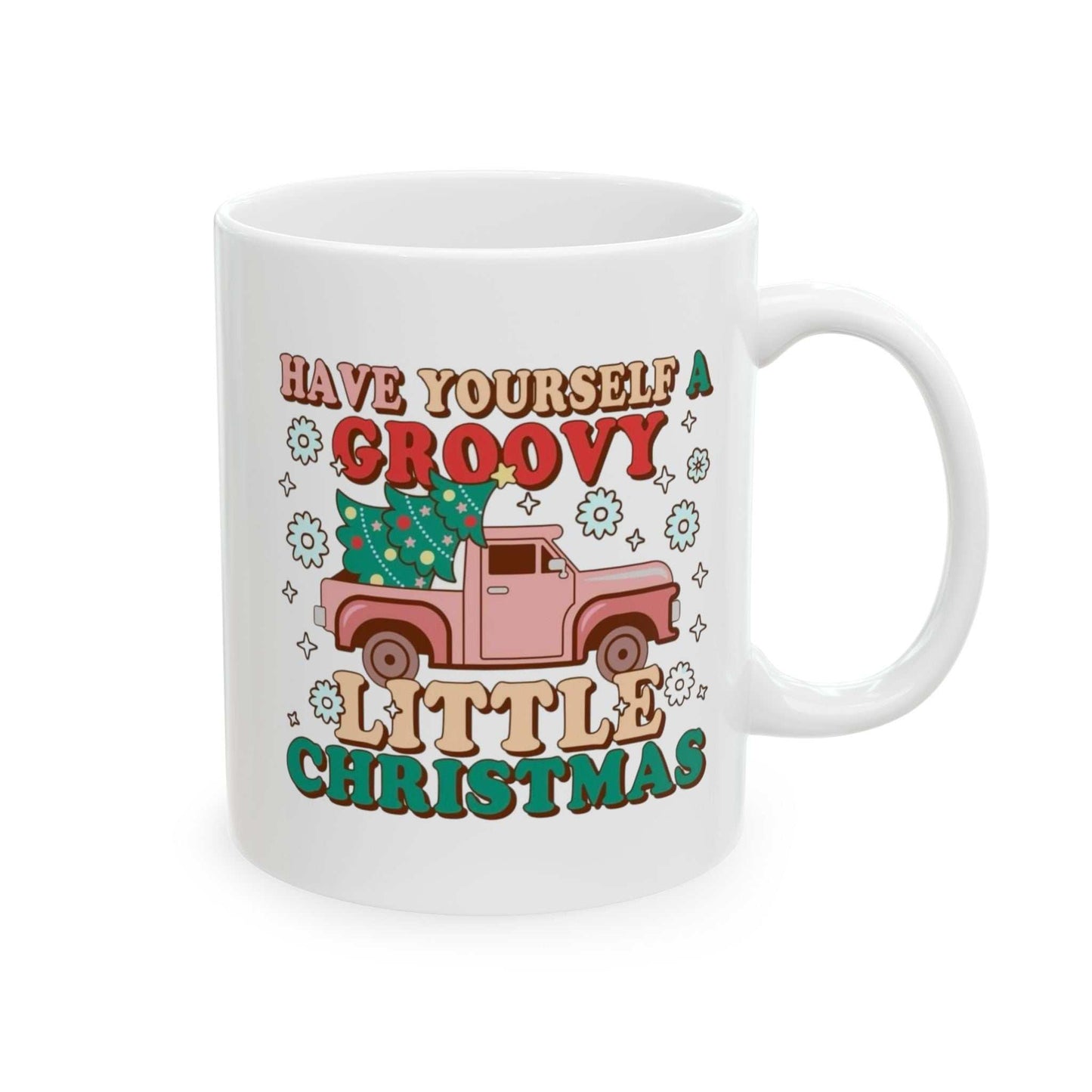 Have Yourself a Groovy Little Christmas Mug, Retro Christmas Gift