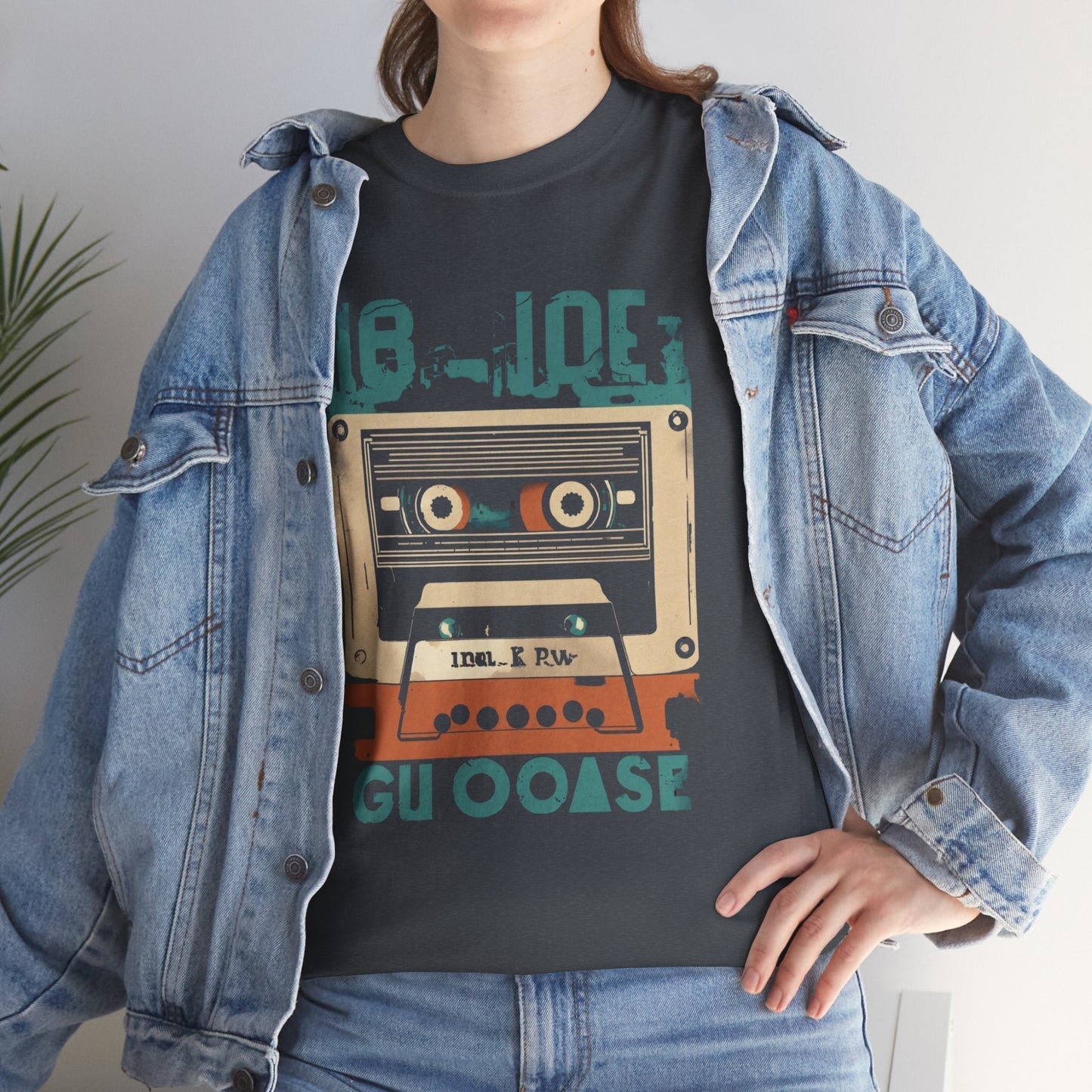 Retro Cassette Unisex Heavy Cotton Tee – Nostalgic Music Apparel