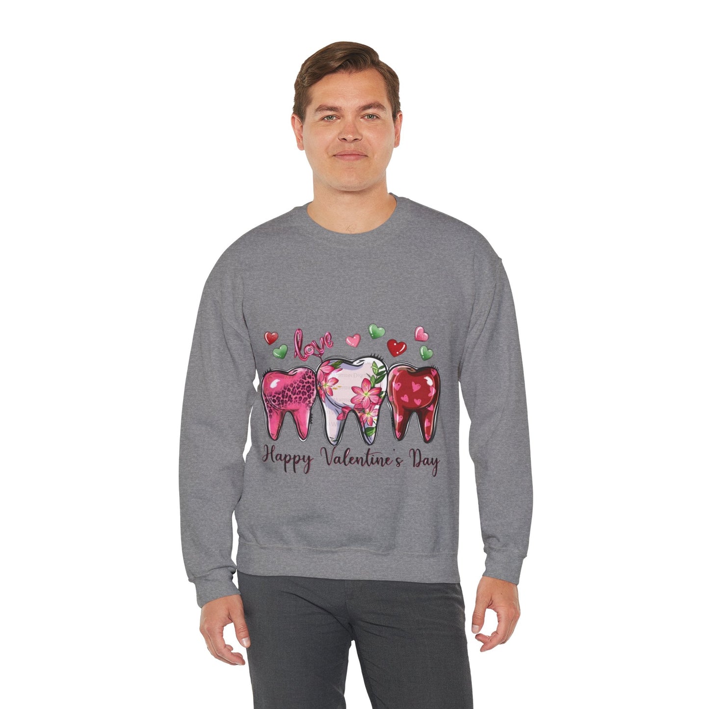 Dental Love Happy Valentines Day Sweatshirt - Cute Dental Hygienist Gift