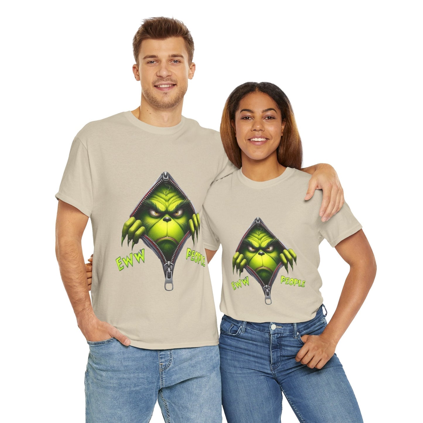 Grinch Ew People Shirt with Grinch Design, Funny Christmas Tee for Holiday Humor