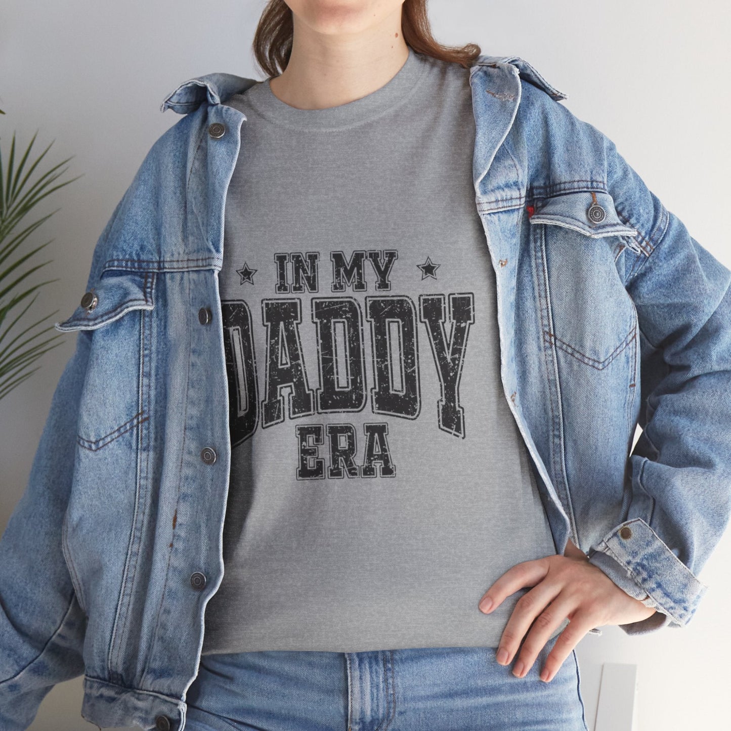 Unisex Heavy Cotton Tee - In My Daddy Era Shirt, Father's Day Gift, Dad Humor Tee