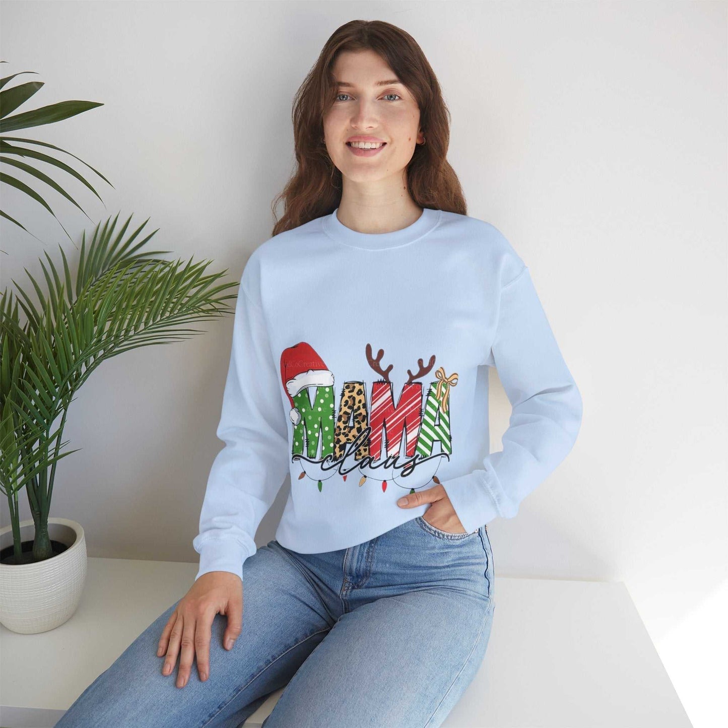 Mama Claus Sweatshirt, Family Christmas Gift, Merry Christmas Sweatshirt
