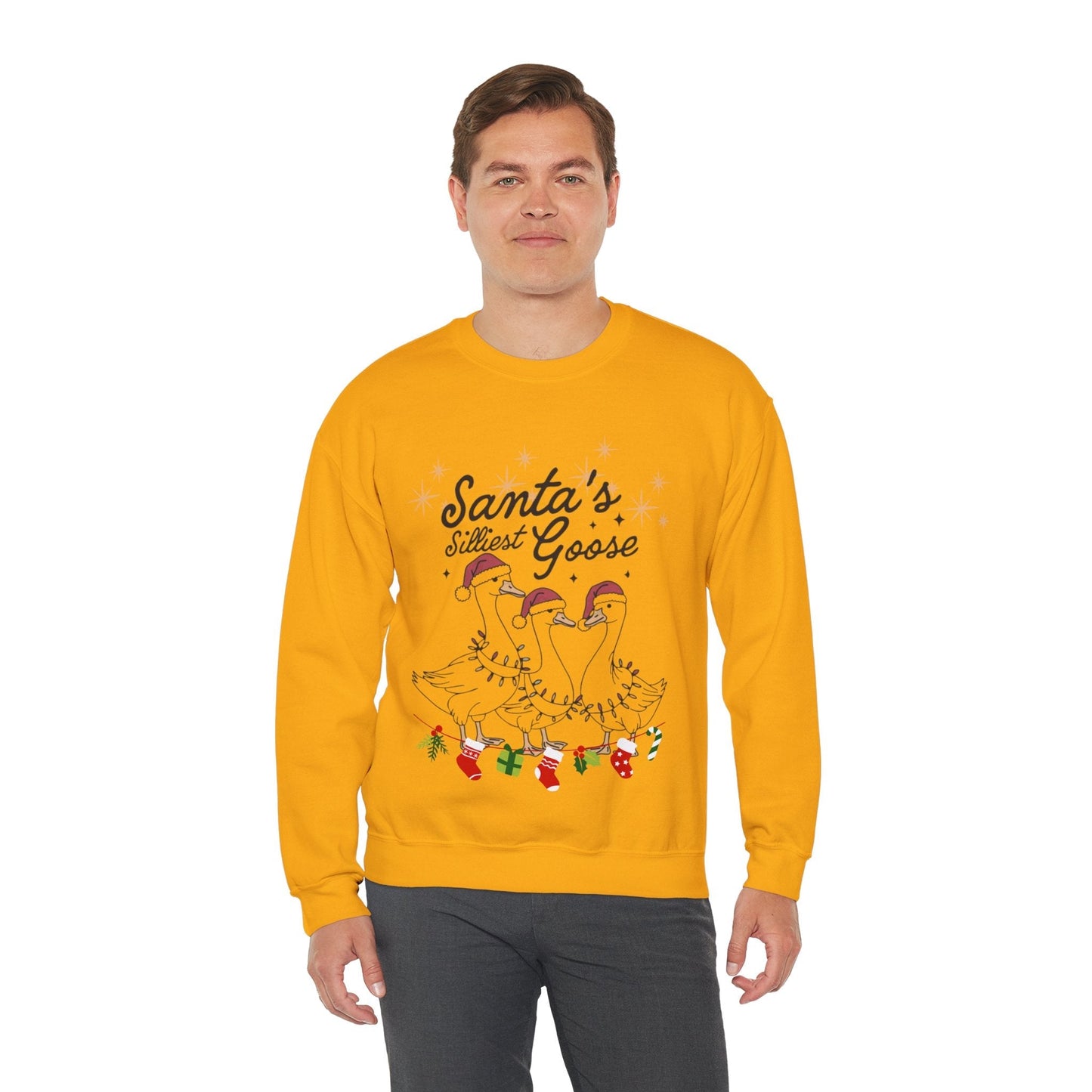 Santas Silliest Goose Sweatshirt, Farmer Christmas Gift
